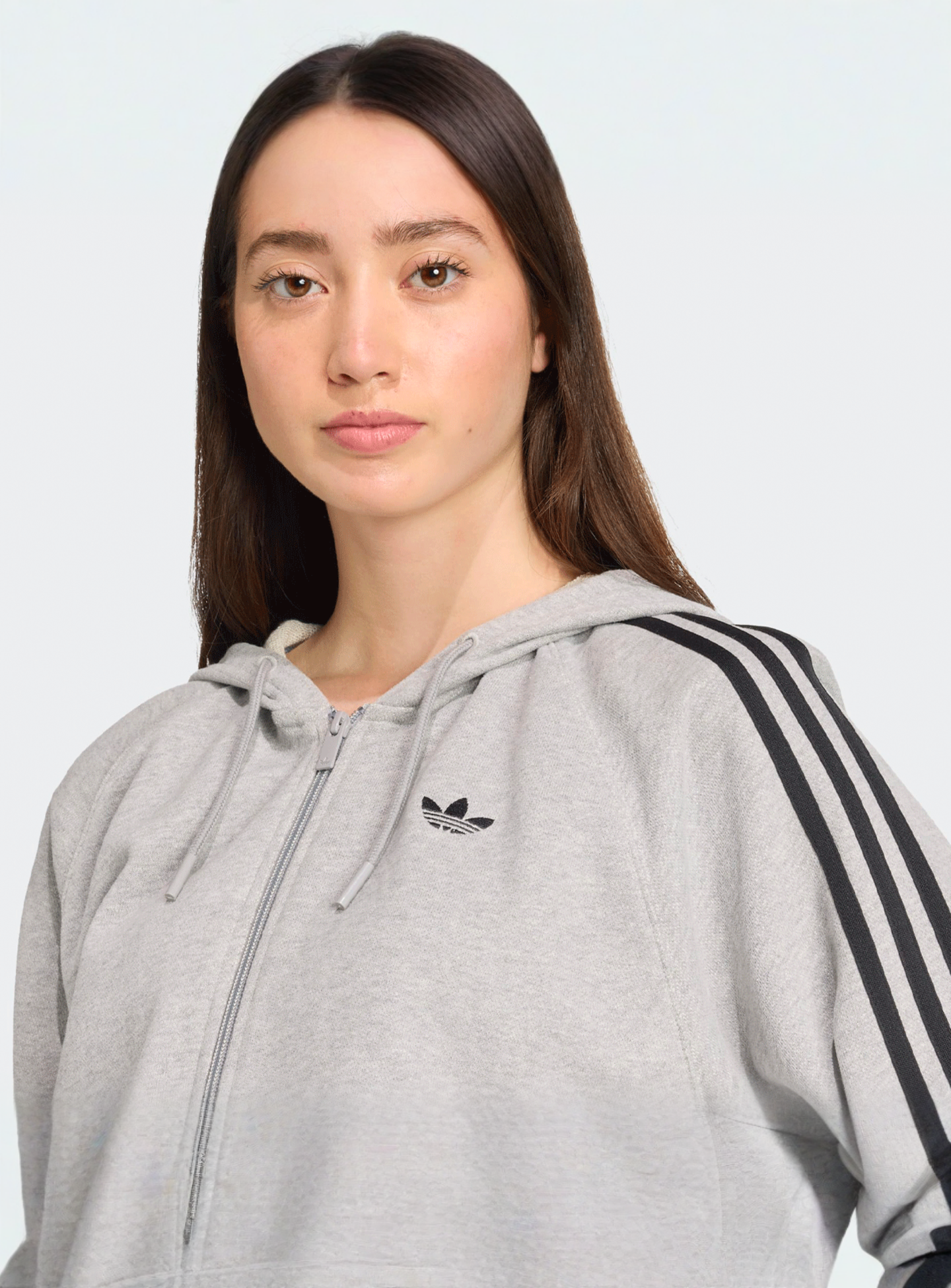 adidas Originals, Zip Hoodie, grey, Image 3 of 5