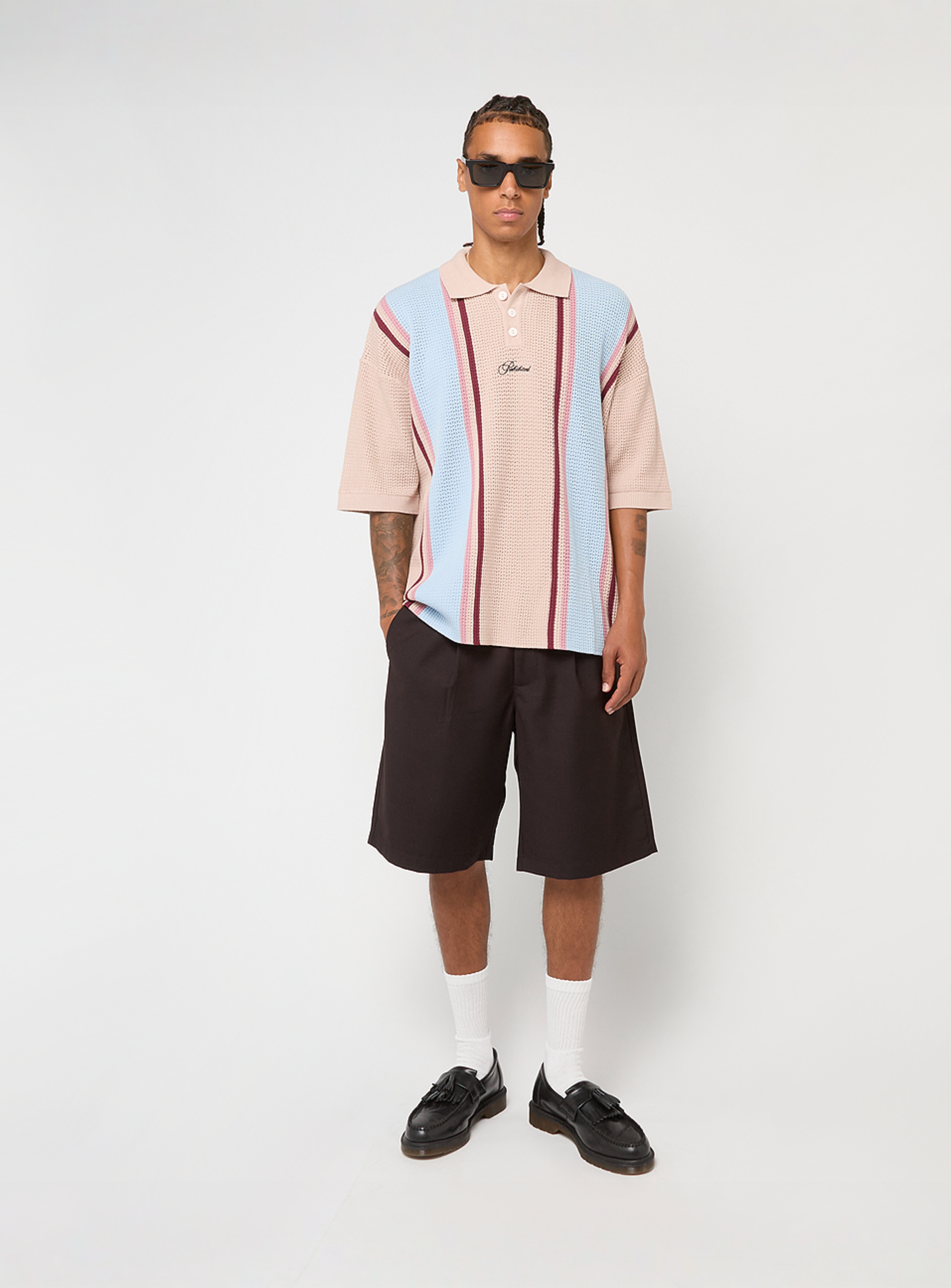 Prohibited, Charlies Knitted Polo, multi-colour, Image 4 of 4
