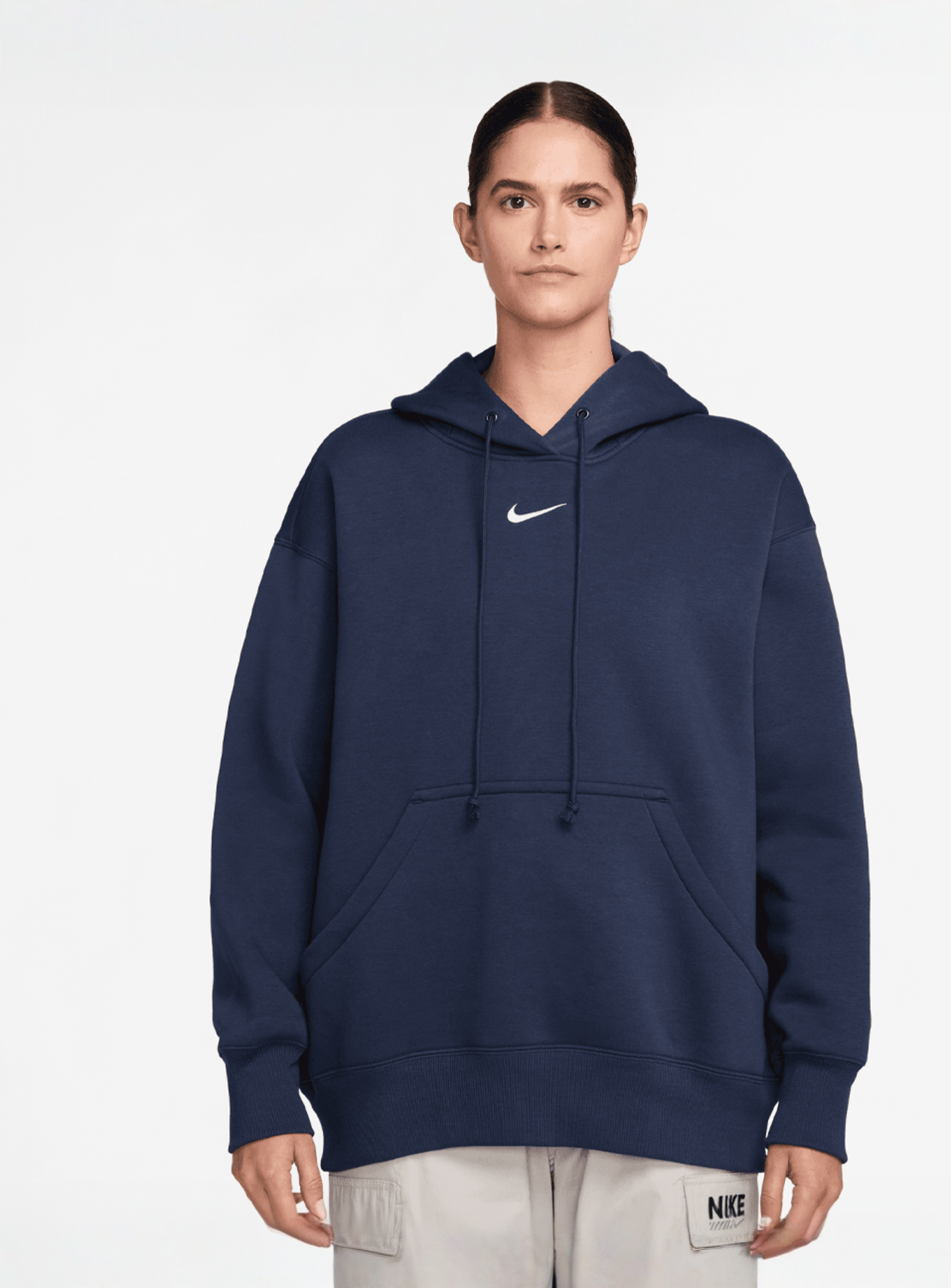 Nike, Sportswear Fleece Oversize Hoodie, blue, Image 1 of 3