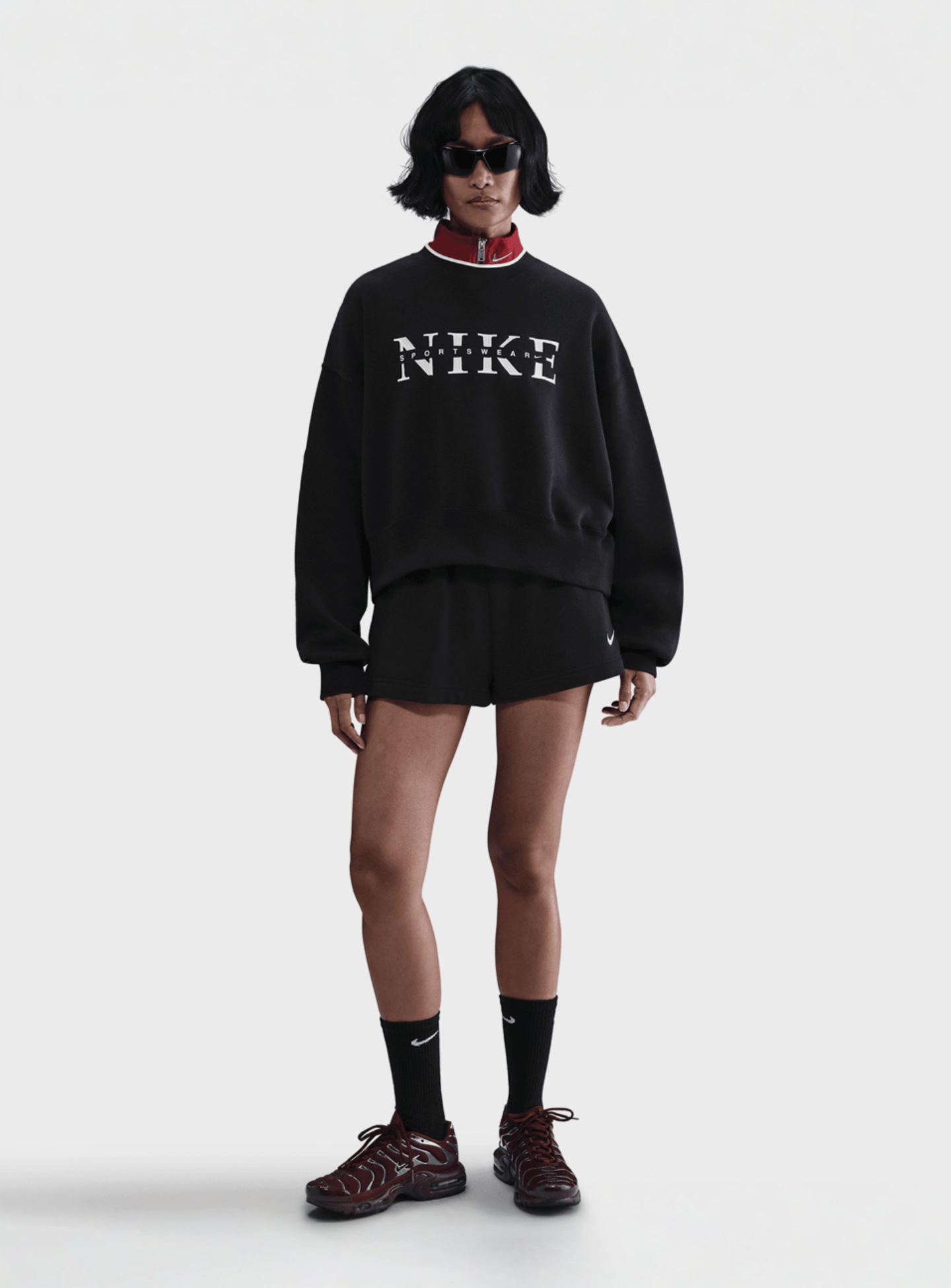Nike, Sportswear Phoenix Fleece Crew GLS, light pink, Image 5 of 5
