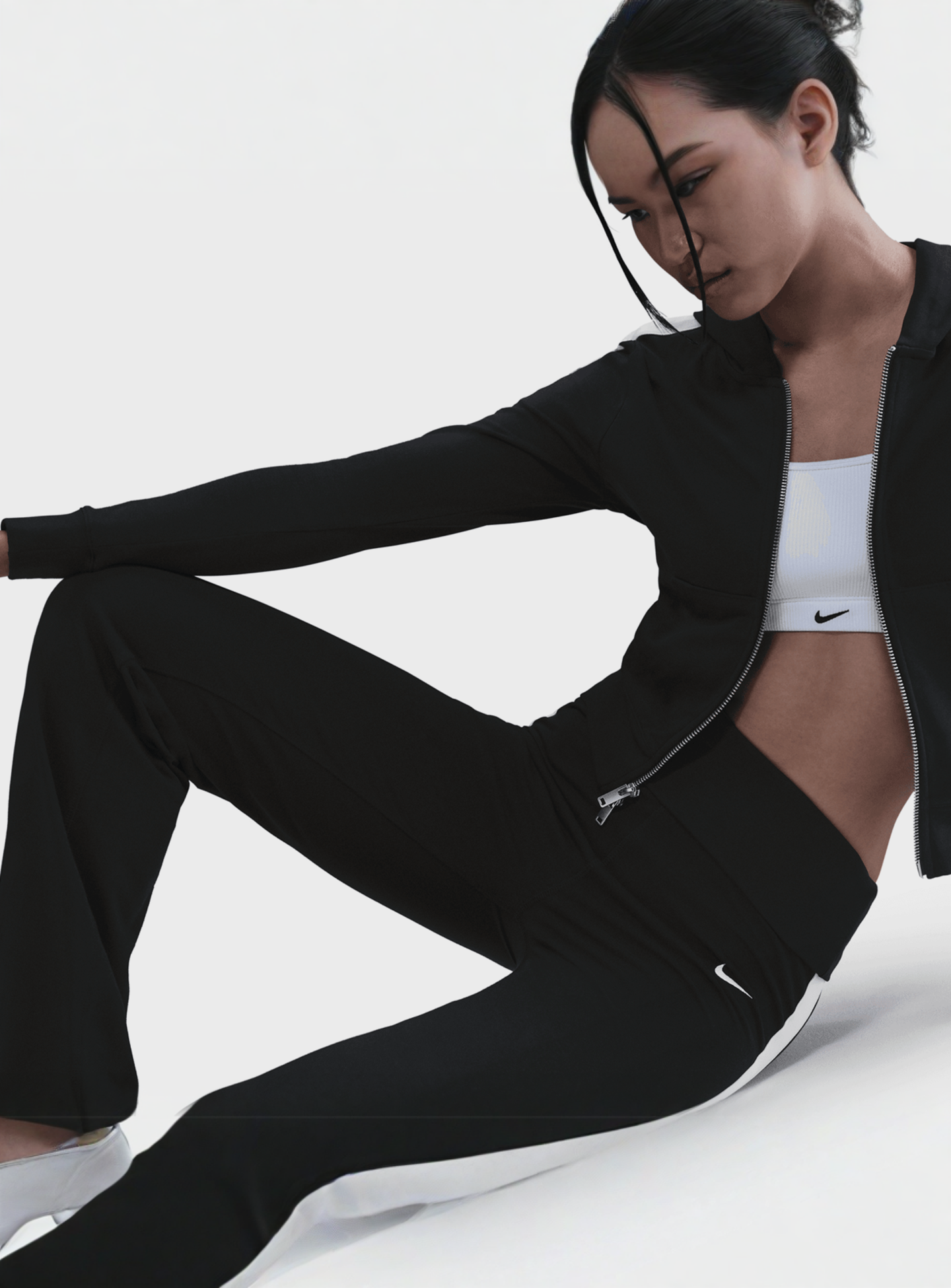 Nike, Sportswear High Raised Fold Over Pant, black, Image 5 of 7