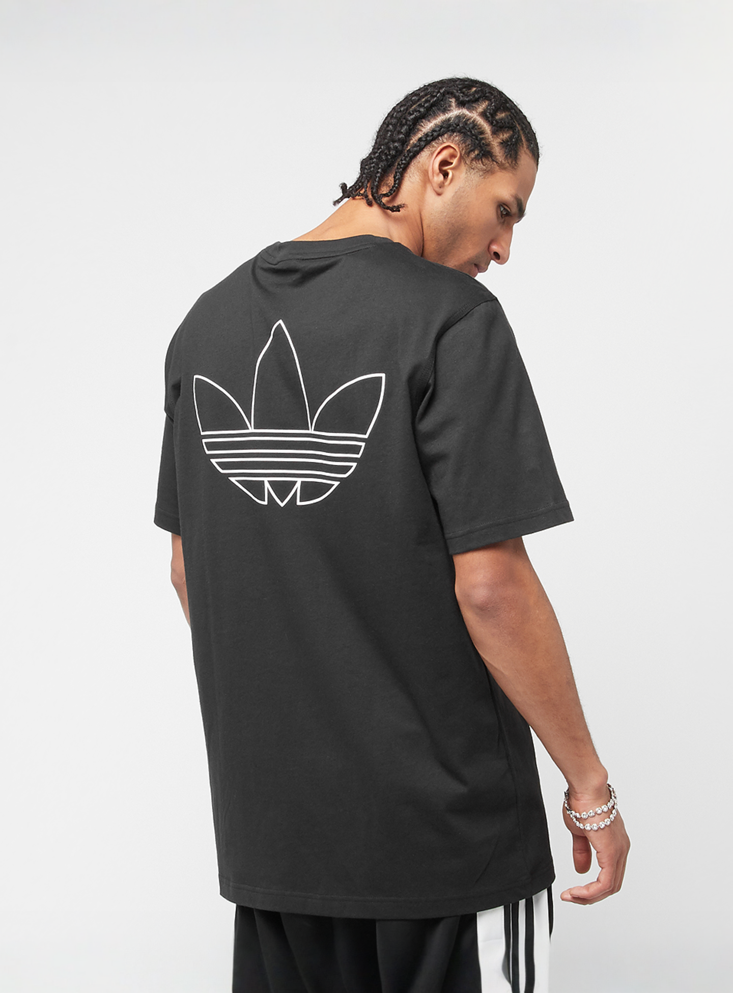 adidas Originals, Floating Trefoil Tee, black, Image 1 of 5