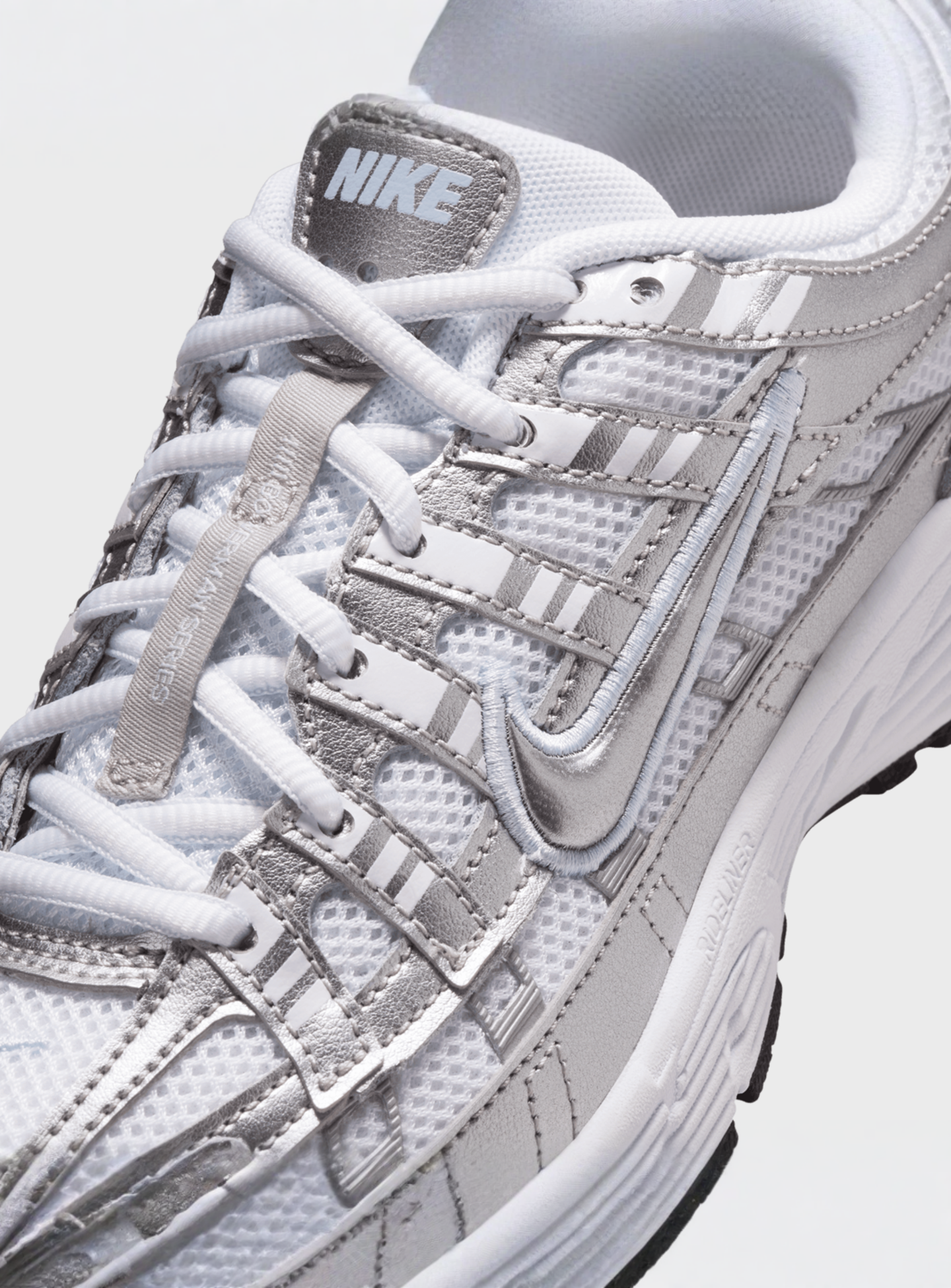 Nike, P-6000 (GS), white, Image 7 of 8