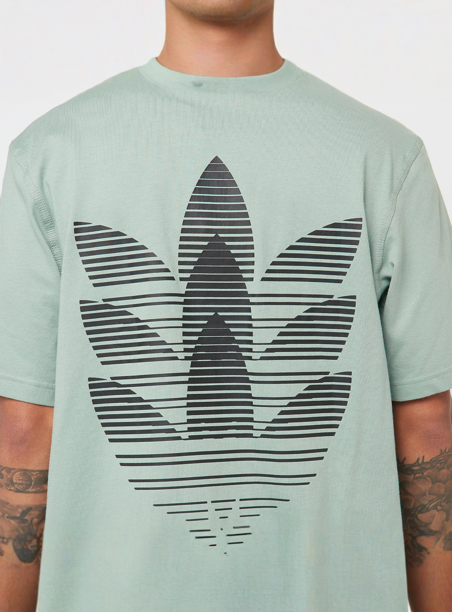 adidas Originals, 3D Trefoil T-Shirt, green, Image 4 of 5