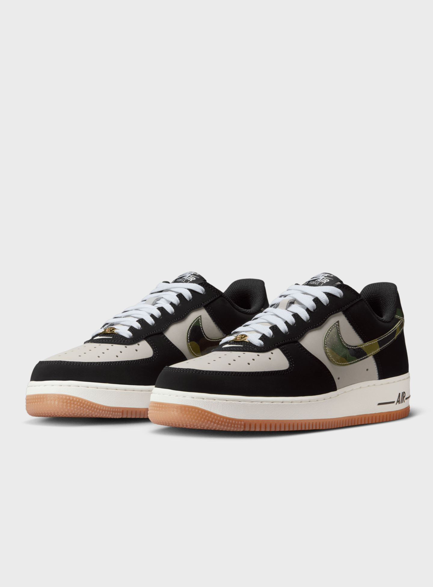 Nike, Air Force 1 Low Retro, black, Image 4 of 8