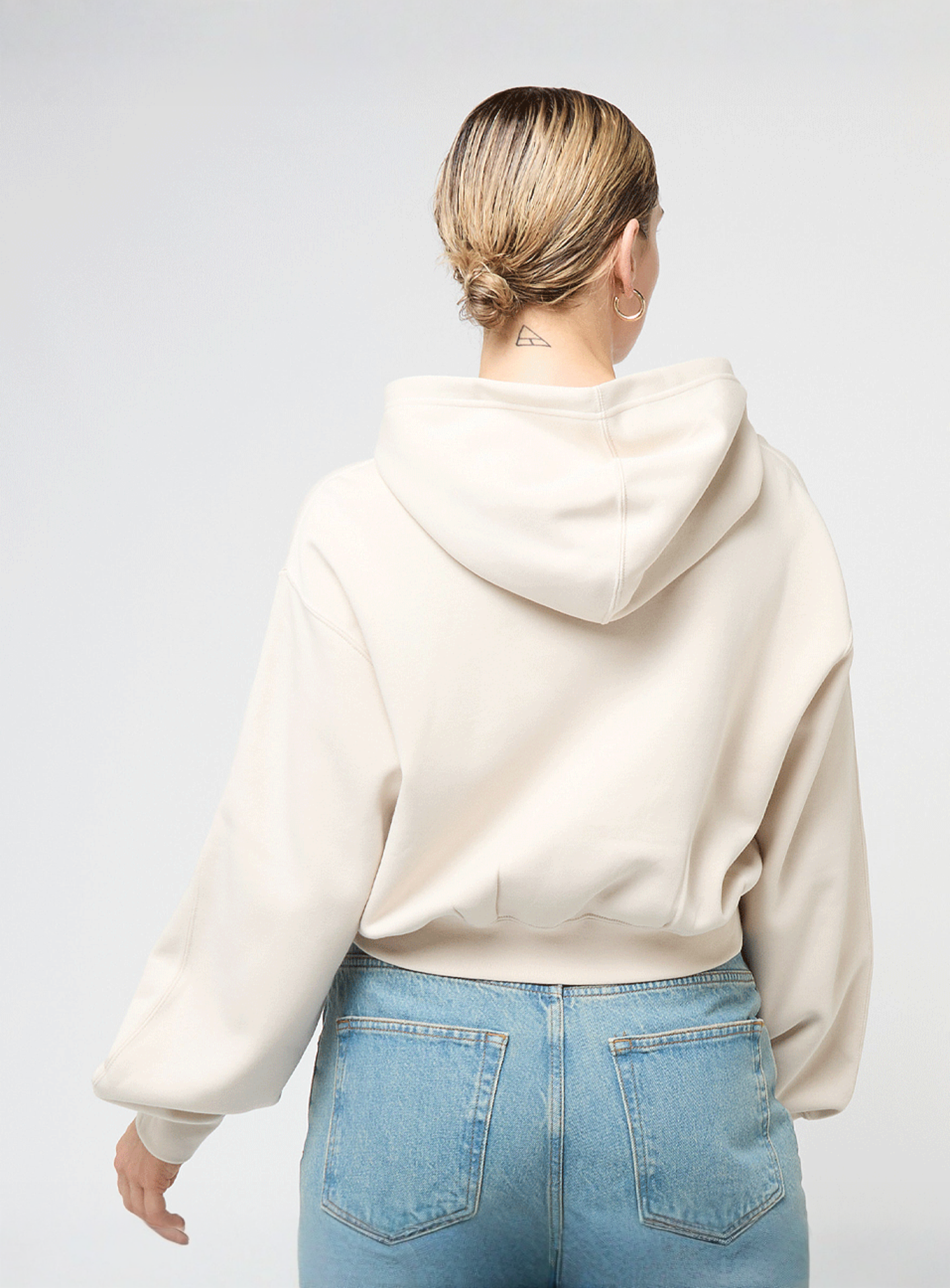Jordan, Brooklyn Fleece Full Zip Modern Crop, beige, Image 2 of 4