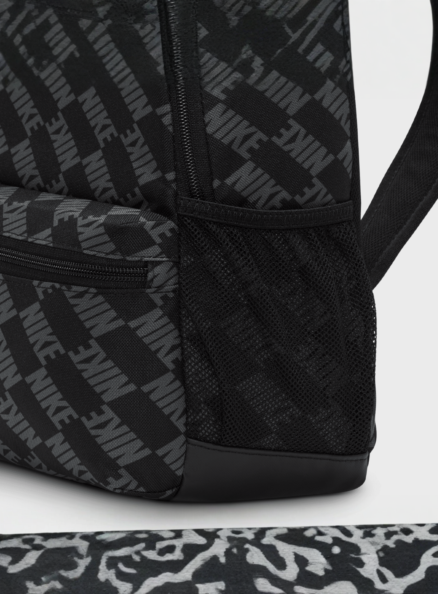 Nike, Brasilia JDI Mini Backpack All-Over-Print, black, Image 6 of 7