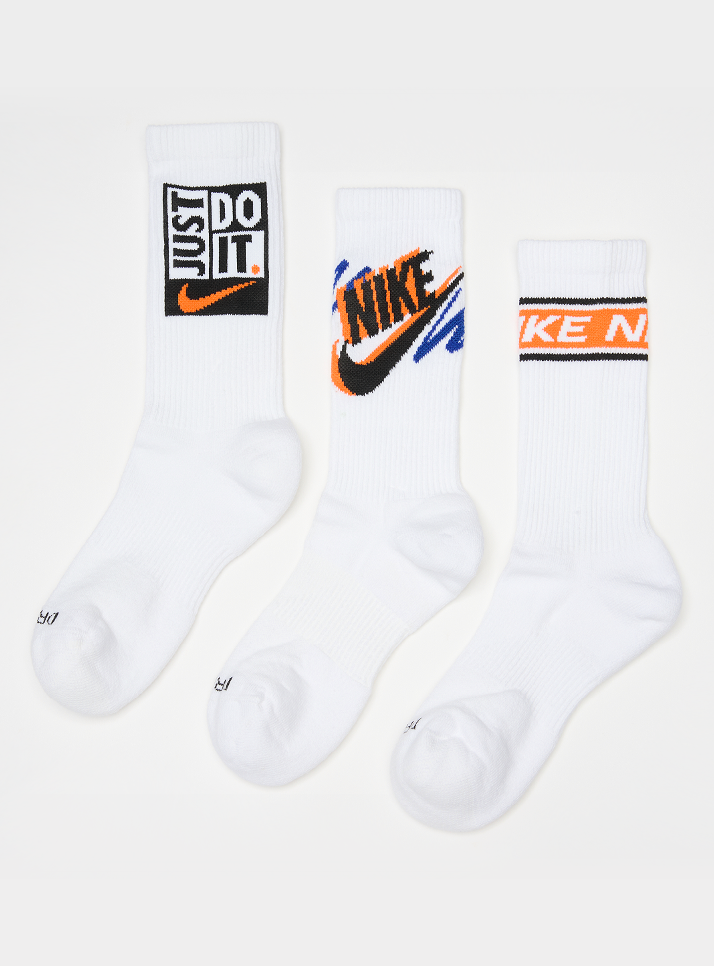 Nike, 3 PACK - Everyday Plus Crew Socks, white, Image 1 of 2