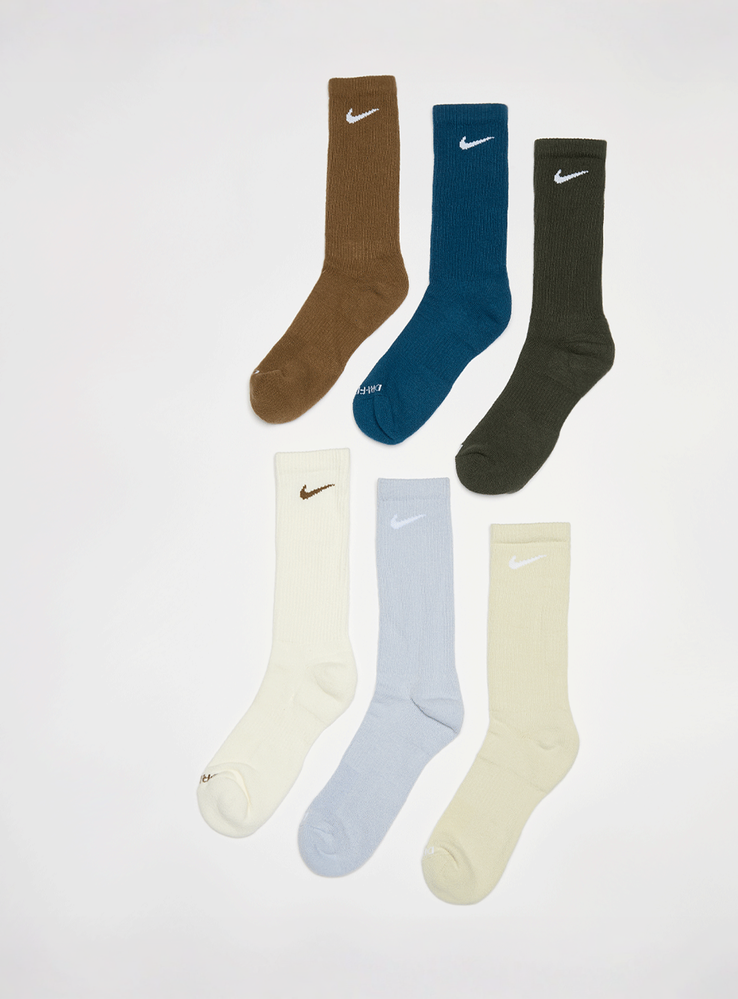Nike, 6 PACK - Everyday Plus Cushion Crew, multi-colour, Image 1 of 2