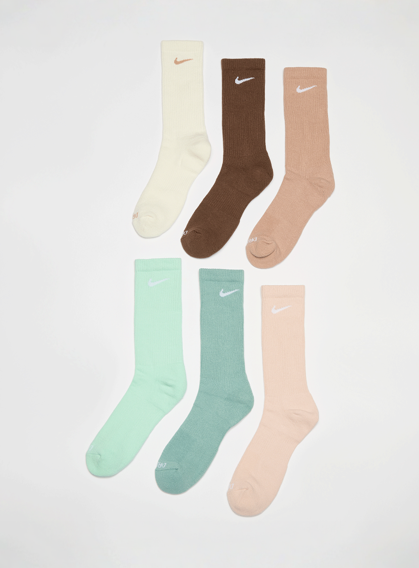 Nike, 6 PACK - Everyday Plus Cushion Crew, multi-colour, Image 1 of 2