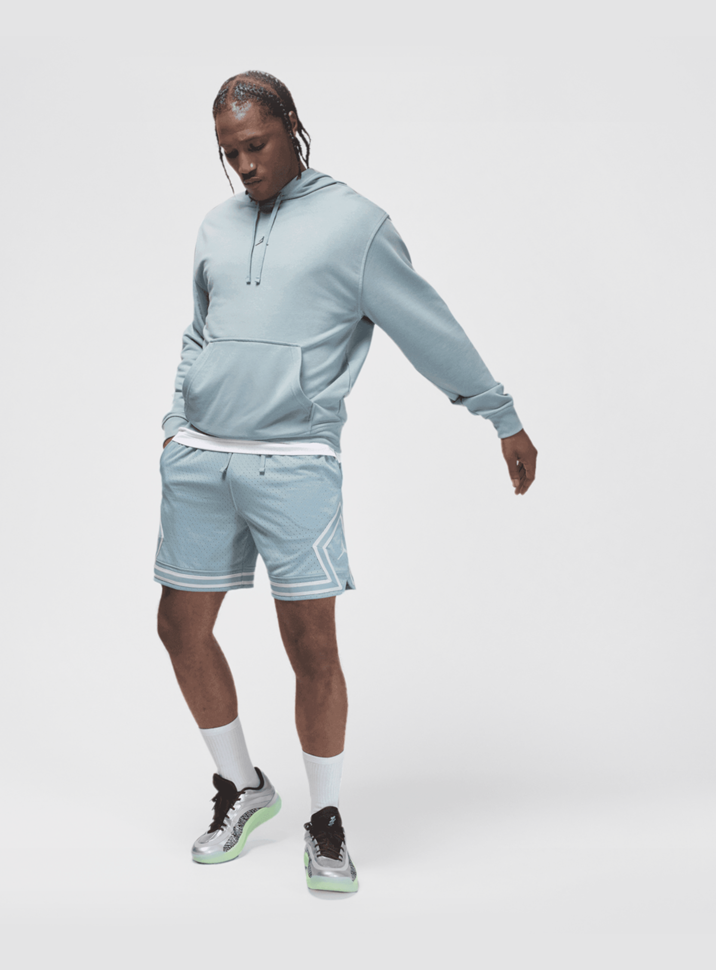 Jordan, Sport Dri-FIT Mesh Diamond Shorts, blue, Image 5 of 5