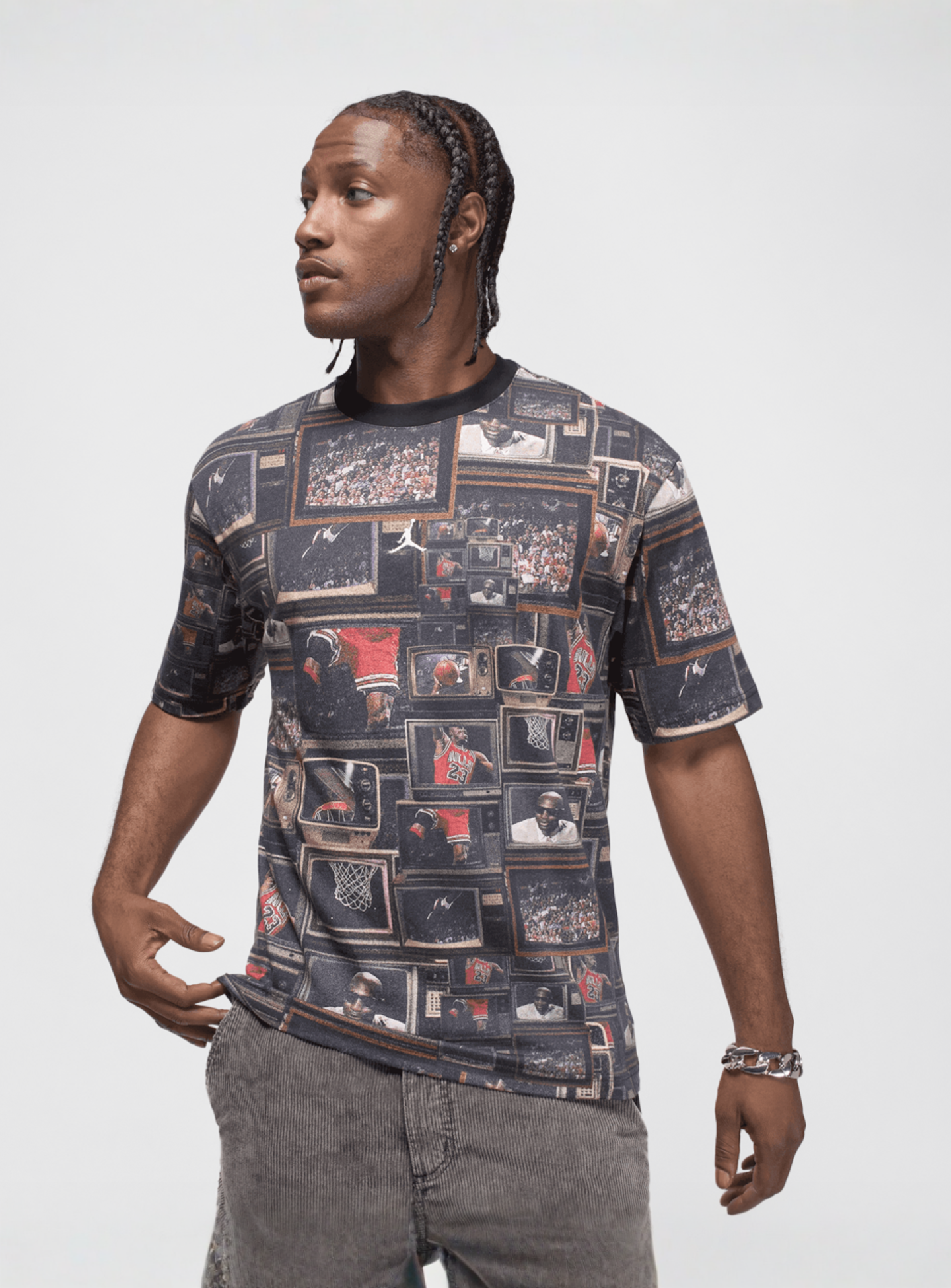 Jordan, Brooklyn All-Over-Print T-Shirt, multi-colour, Image 1 of 5