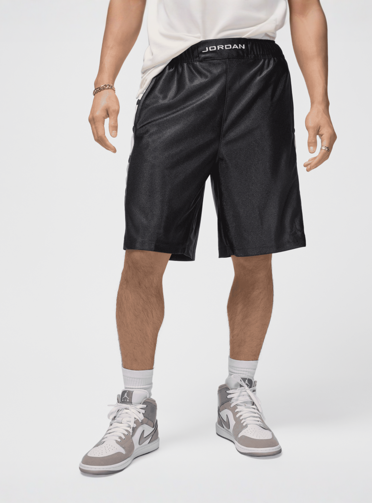 Jordan, Brooklyn Cat Scratch Shorts, black, Image 1 of 6