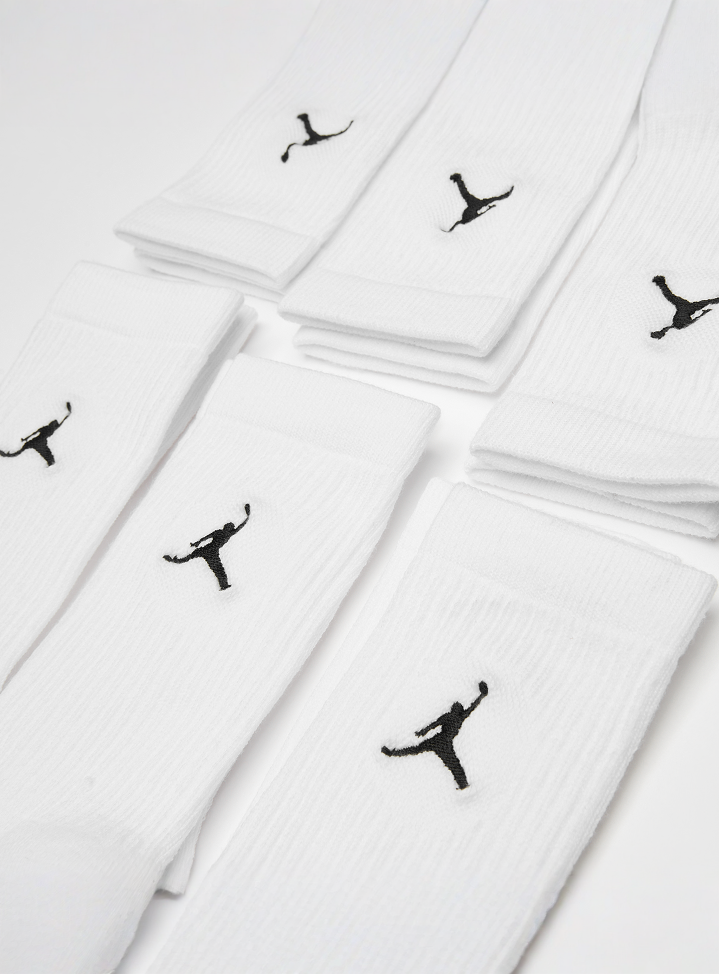 Jordan, 6 PACK - Everyday Cushioned Crew Socks, white, Image 2 of 2