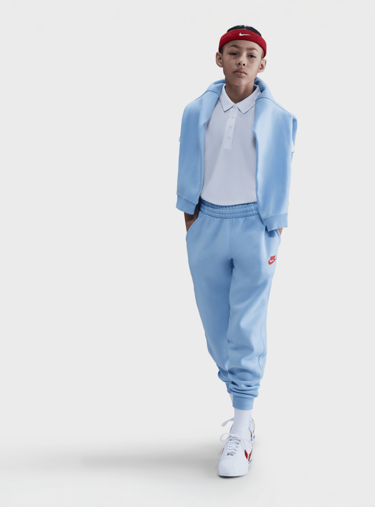 Nike, Sportswear Club Fleece Joggers, blue, Image 4 of 4