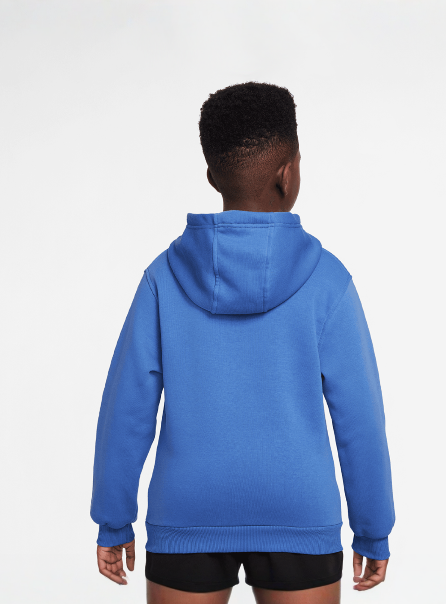 Nike, Sportswear Club Fleece Hoodie Low Brand Read, blue, Image 2 of 3