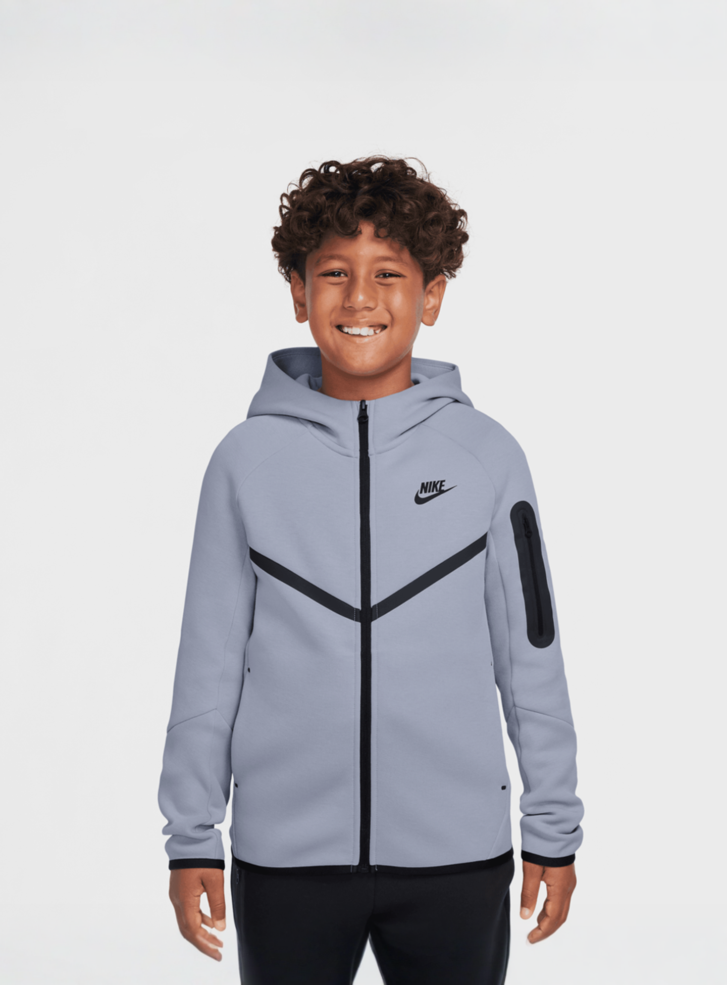 Nike, Sportswear Tech Fleece Full-Zip Hoodie, blue, Image 1 of 3
