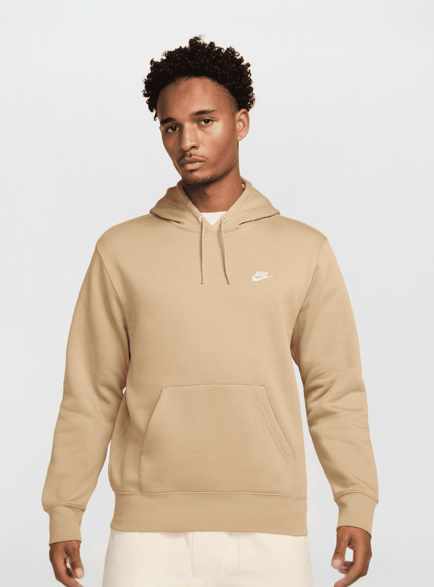 Nike, Club Basketball Pullover Hoodie, beige, Image 1 of 7