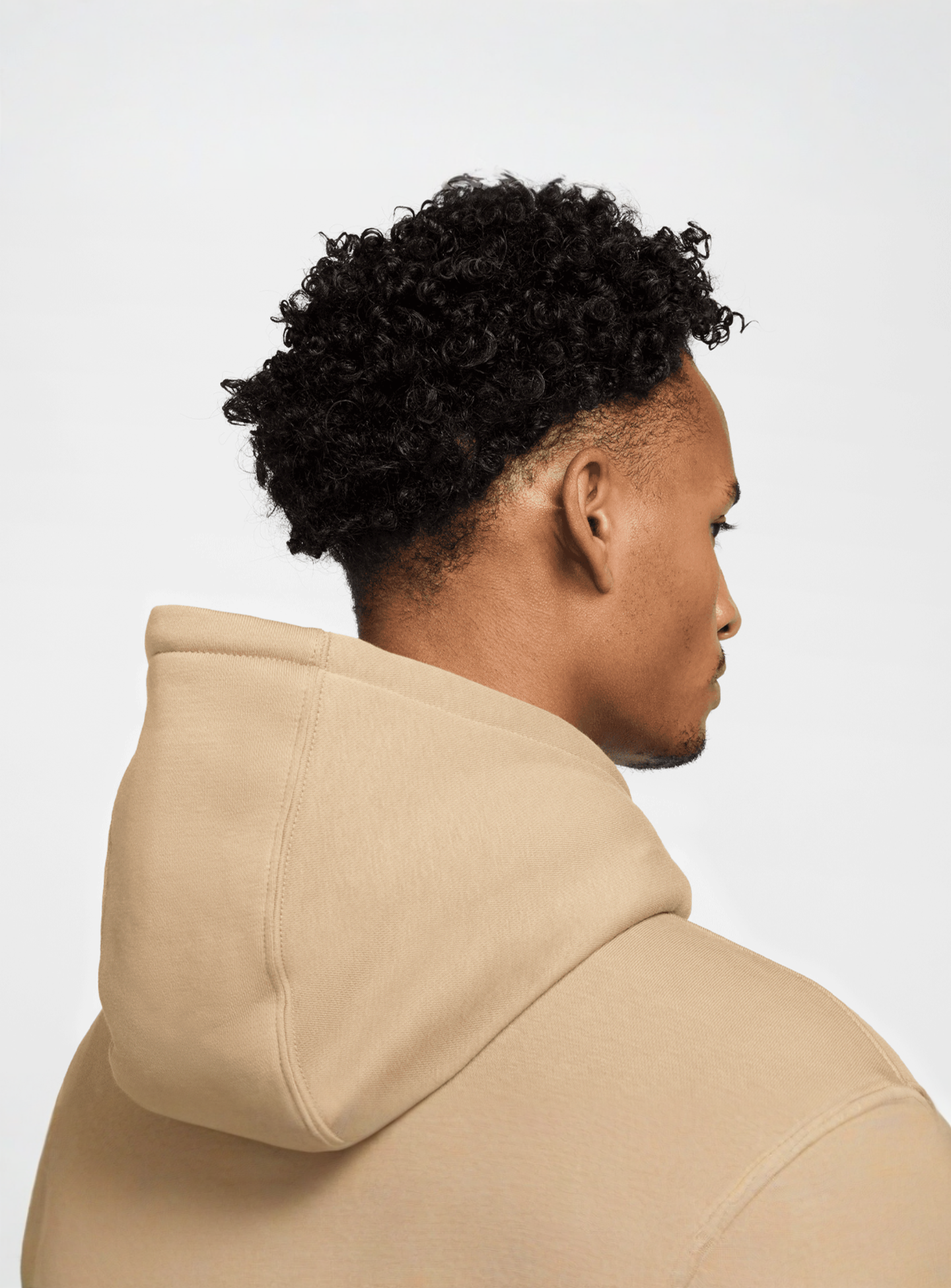 Nike, Club Basketball Pullover Hoodie, beige, Image 6 of 7