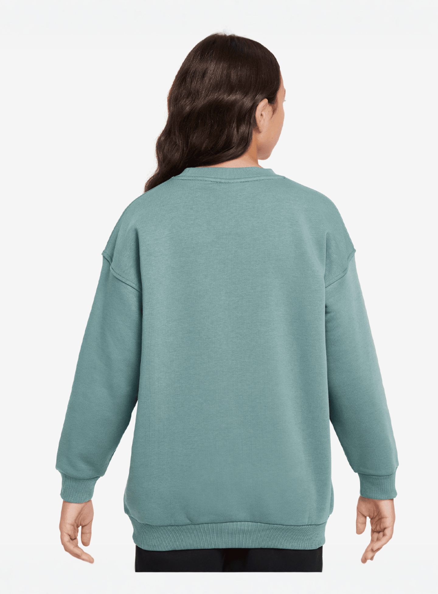 Nike, Sportswear Club Fleece Oversized Crew, green, Image 2 of 3