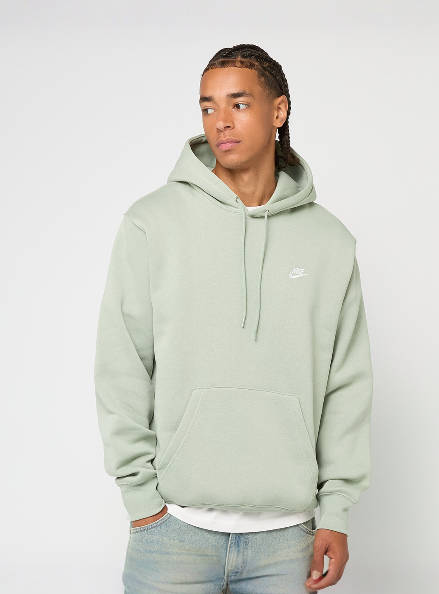 Nike, Club Fleece Hoodie, green, Image 1 of 4