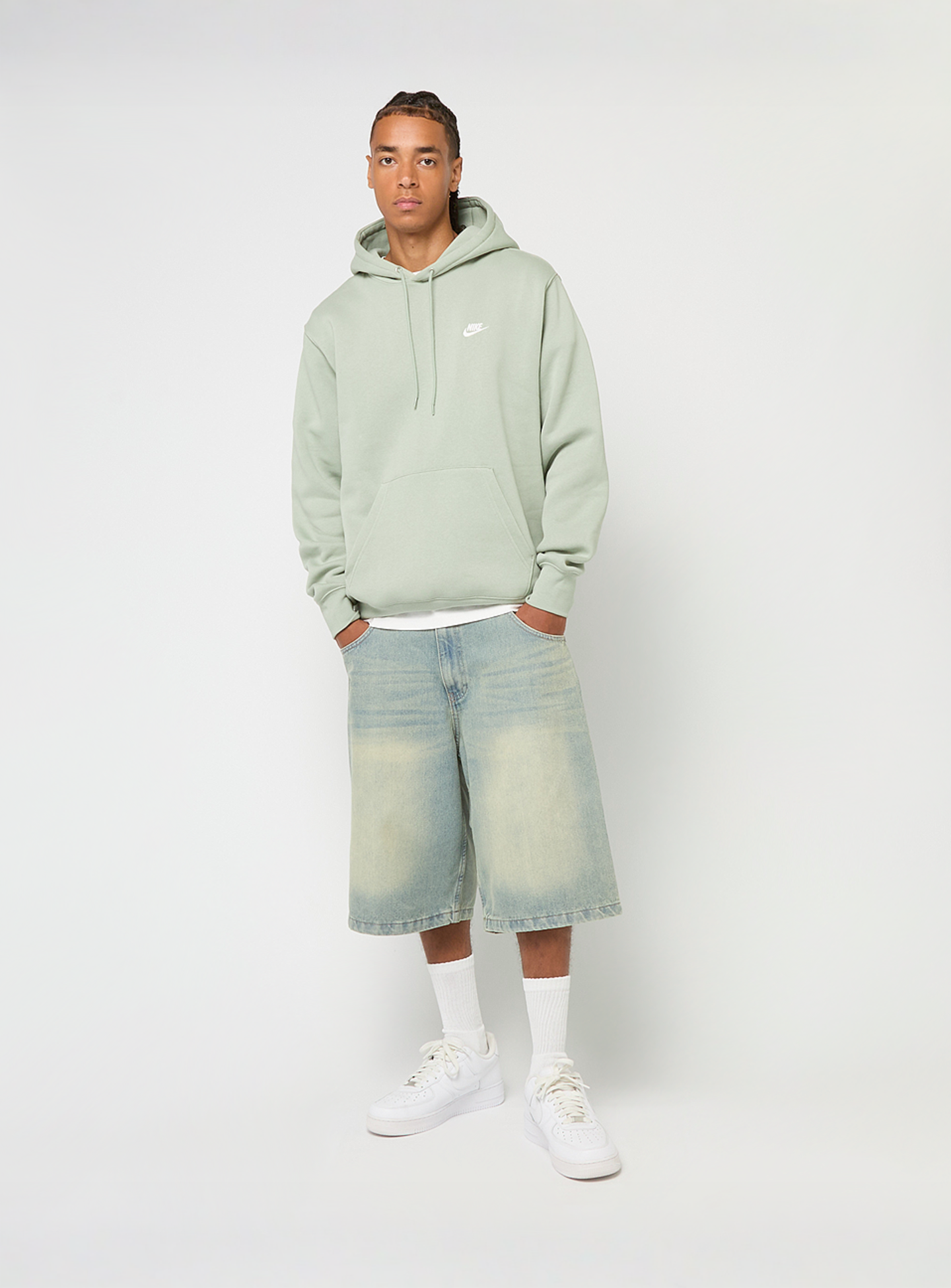 Nike, Club Fleece Hoodie, green, Image 4 of 4