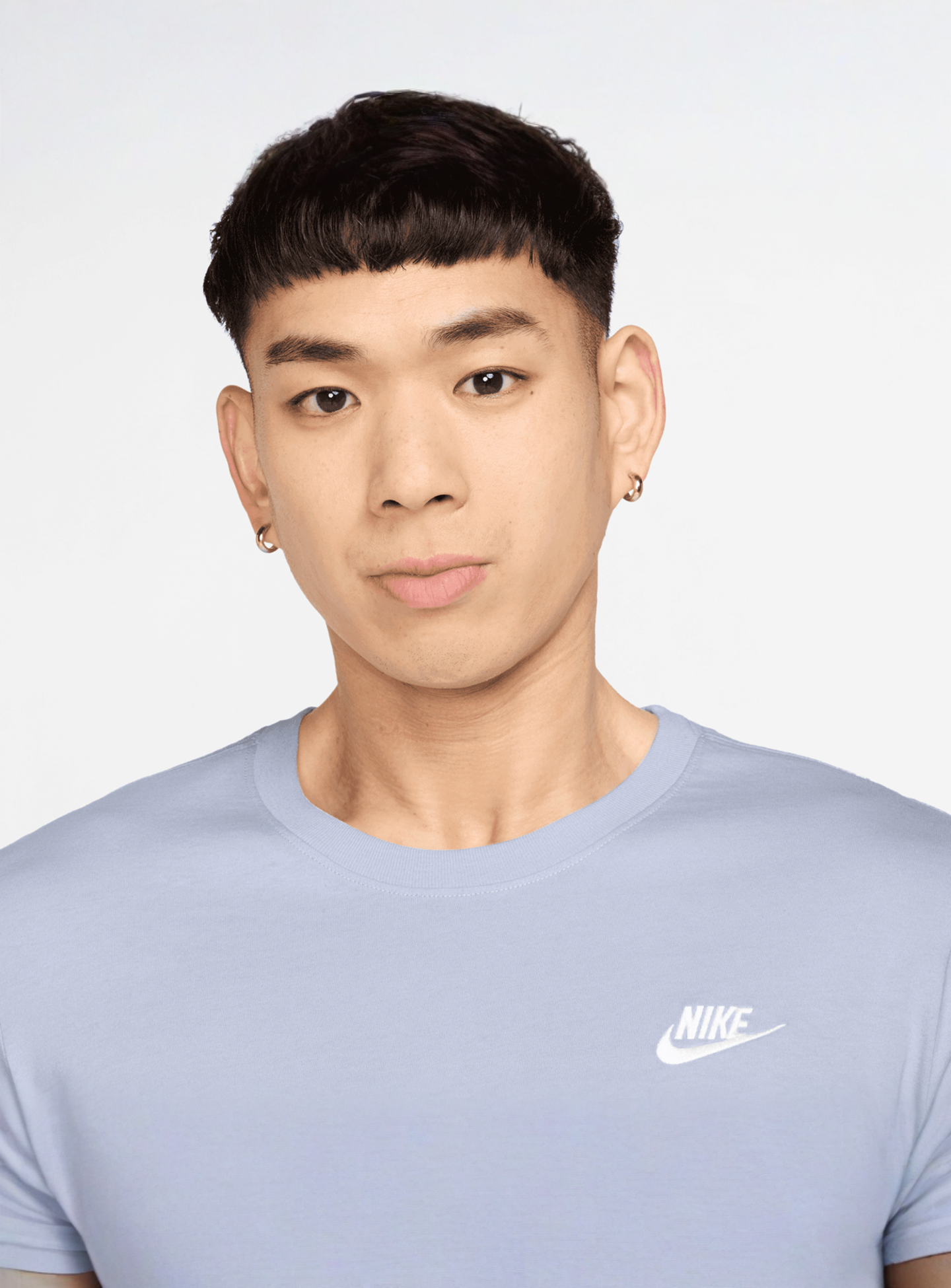 Nike, Sportswear Club Tee, blue, Image 3 of 3