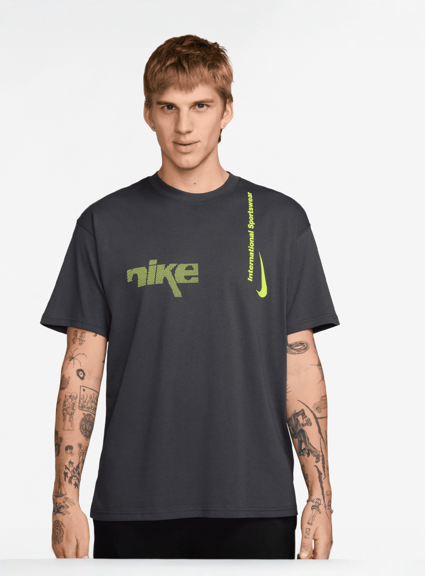 Nike, Sportswear Tee M90 Swoosh Sport, grey, Image 1 of 3