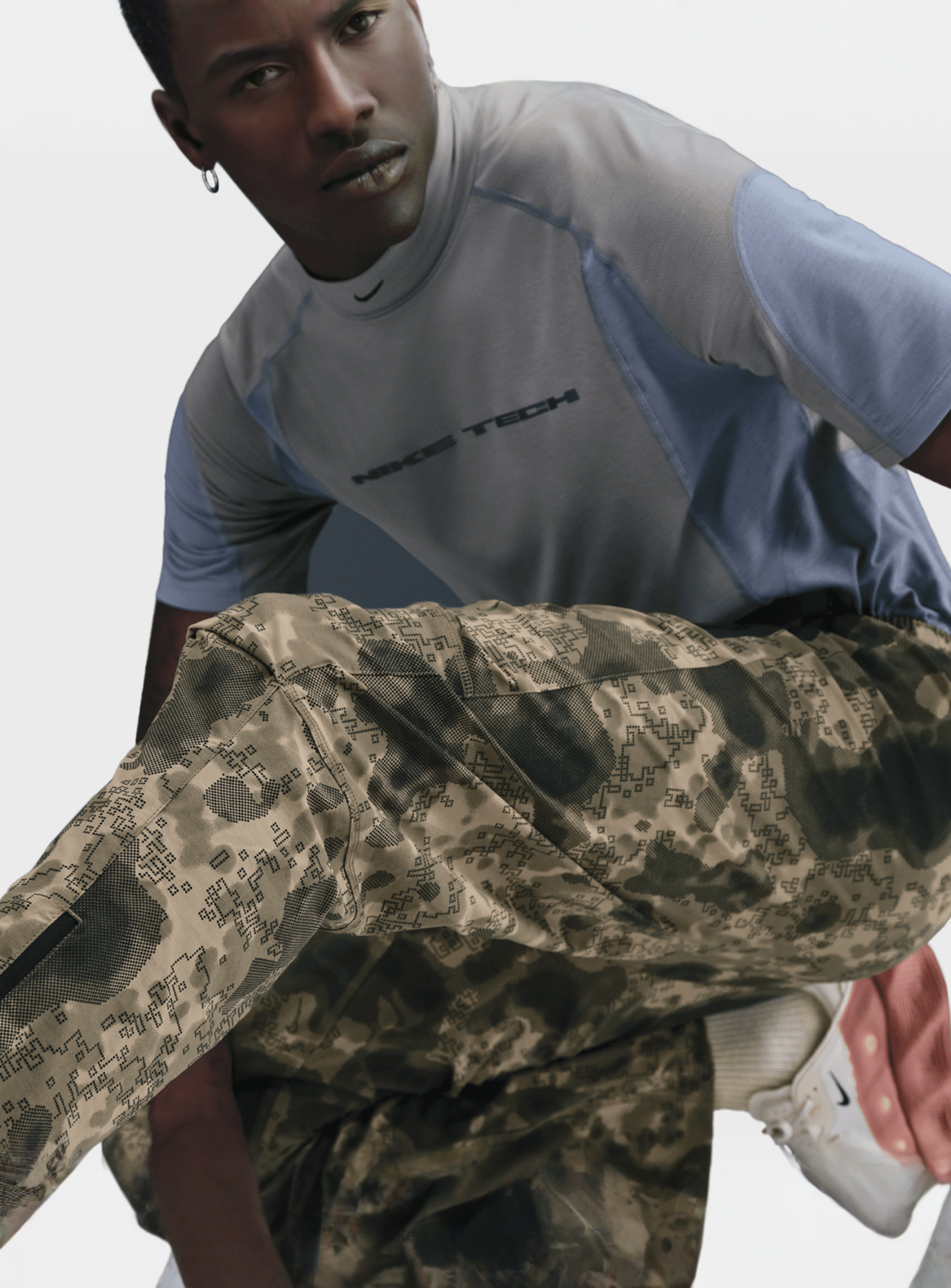 Nike, Tech Dri-FIT Woven Camo Tapered Pants, camouflage, Image 5 of 6
