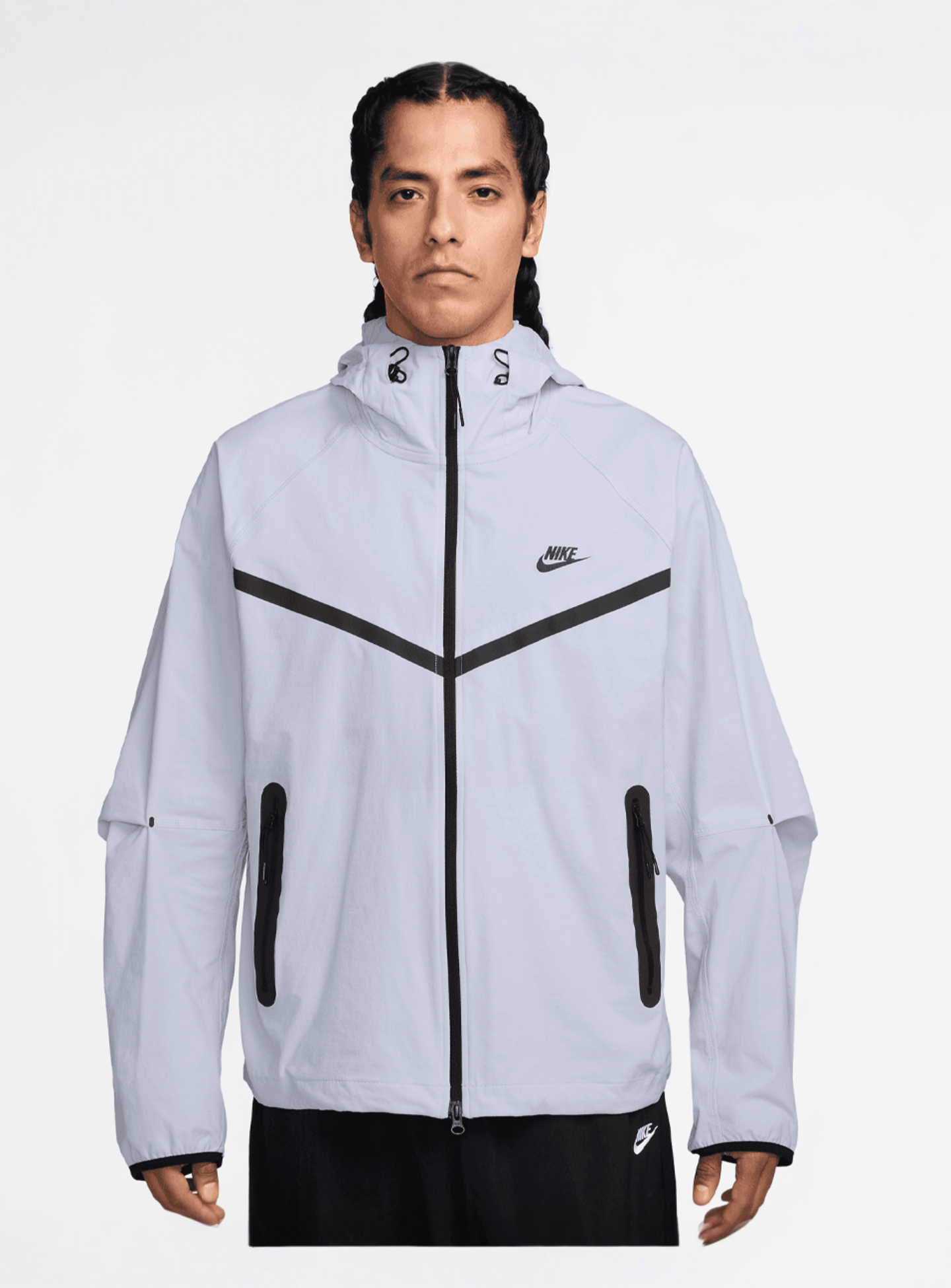 Nike, Tech Woven Windrunner Full Zip Jacket, blue, Image 1 of 3