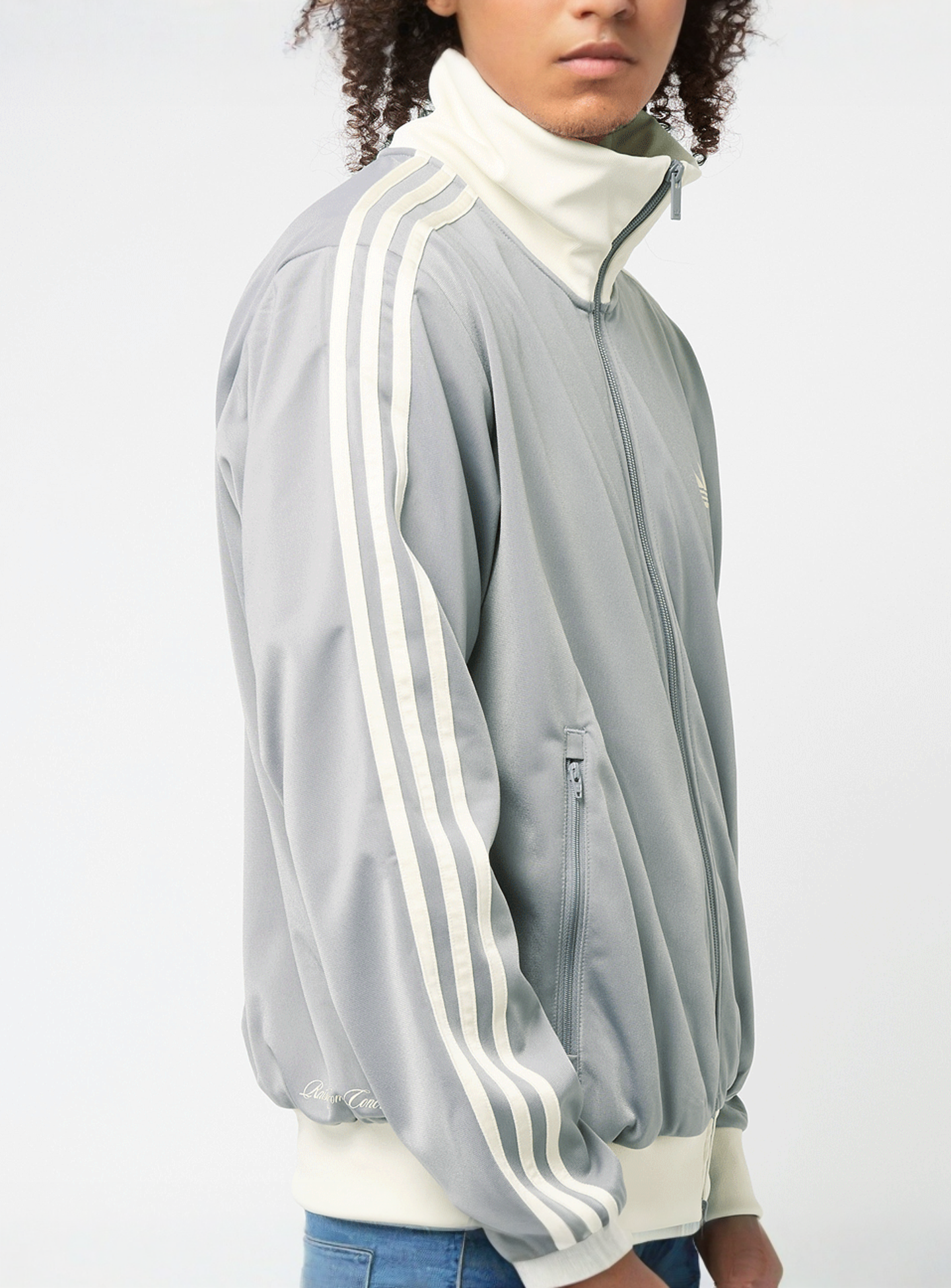 adidas Originals, Cropped Track-Top, grey, Image 6 of 7