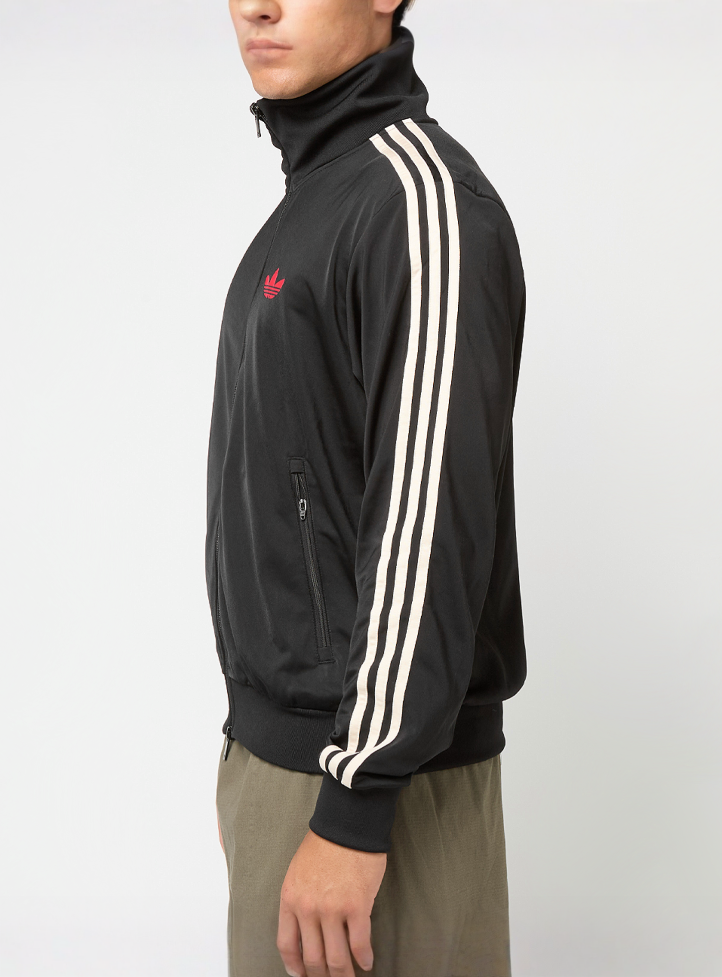 adidas Originals, Cropped Track Top, black, Image 4 of 7