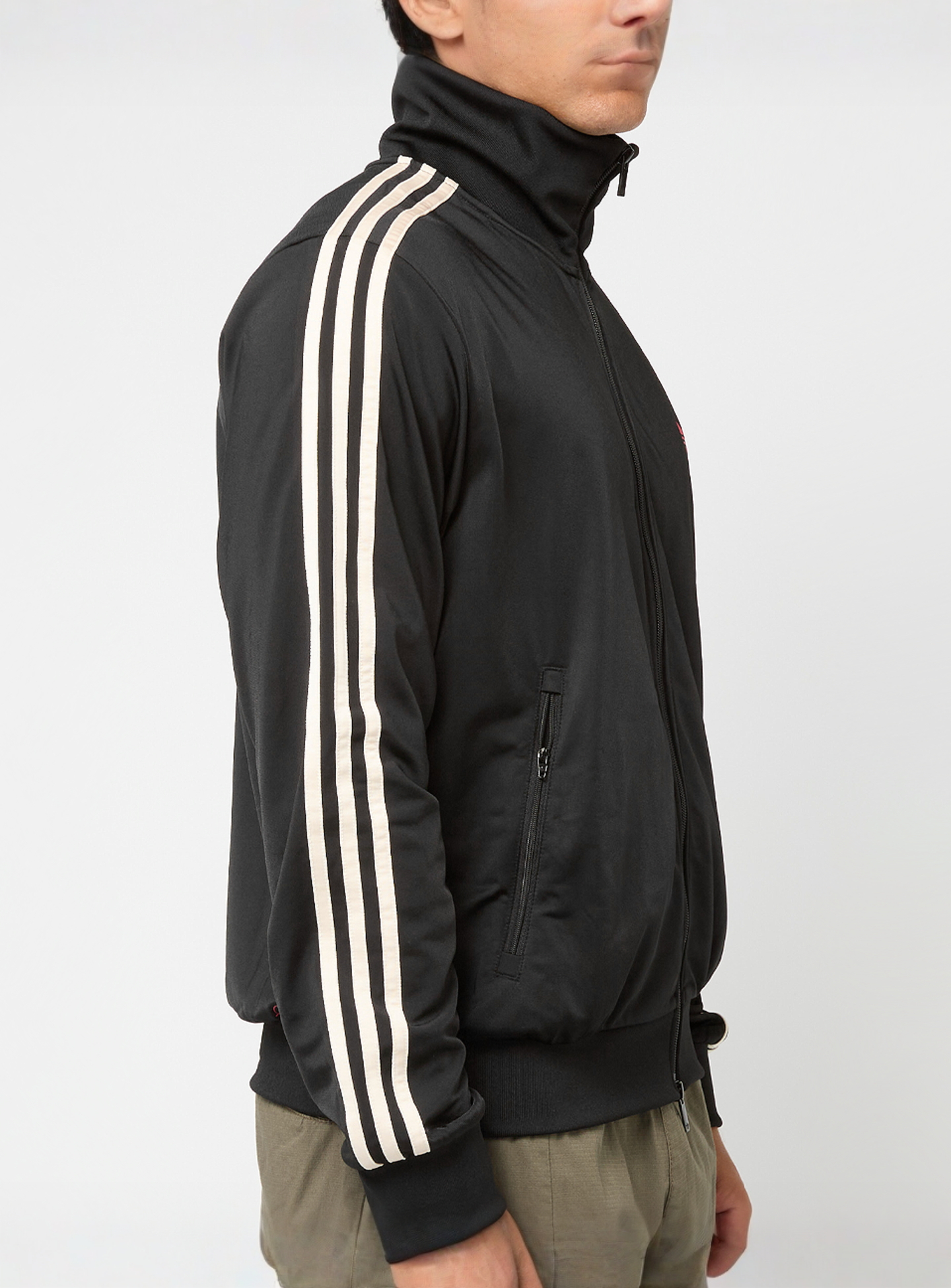 adidas Originals, Cropped Track Top, black, Image 5 of 7