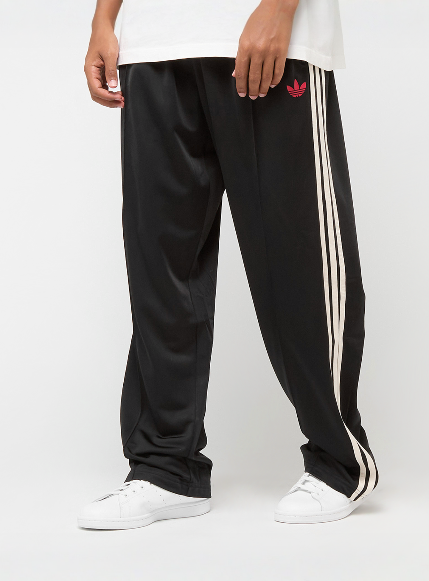 adidas Originals, Firebird Adicolor Baggy Fit Trackpants, black, Image 1 of 7