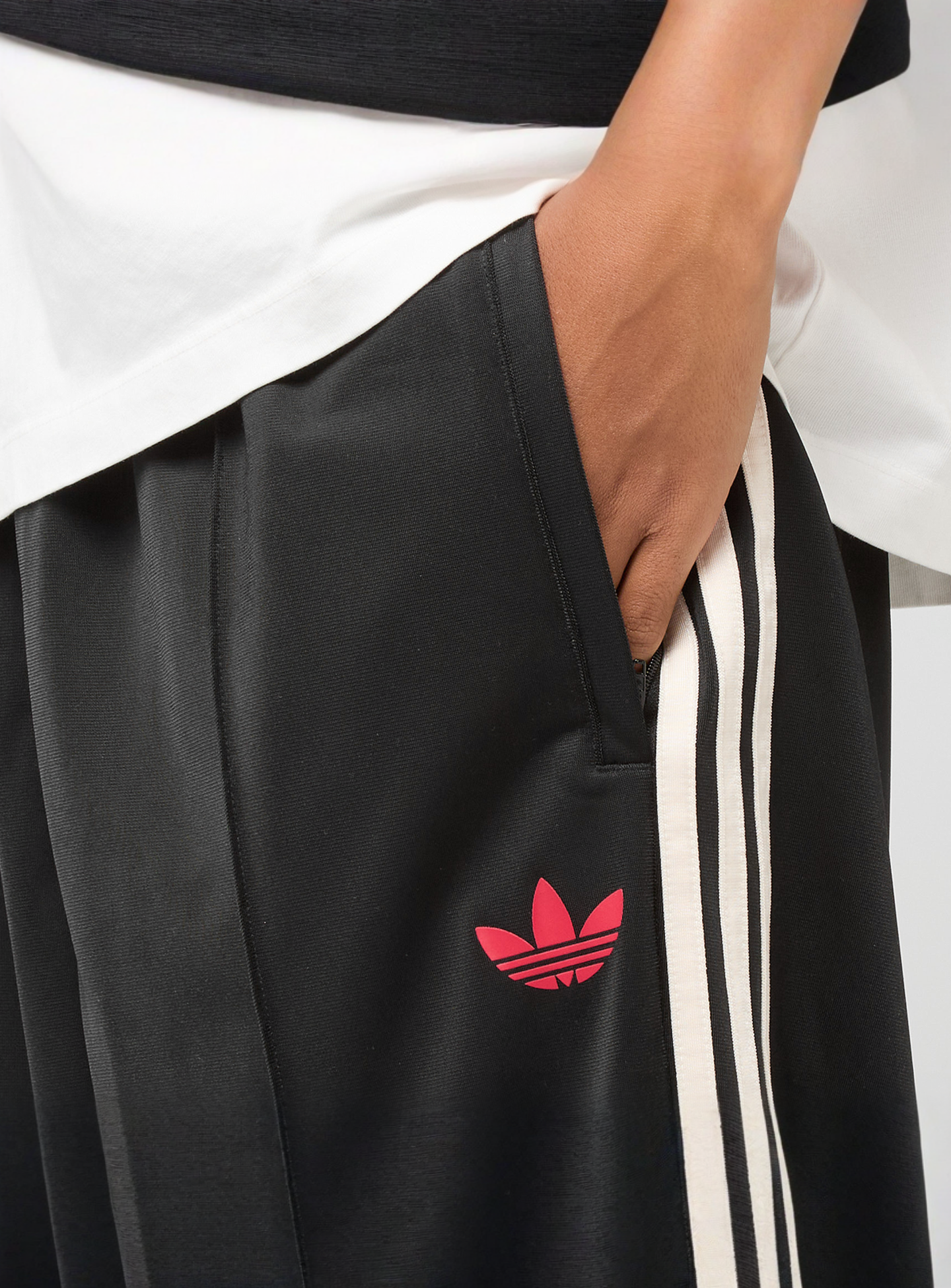 adidas Originals, Firebird Adicolor Baggy Fit Trackpants, black, Image 5 of 7