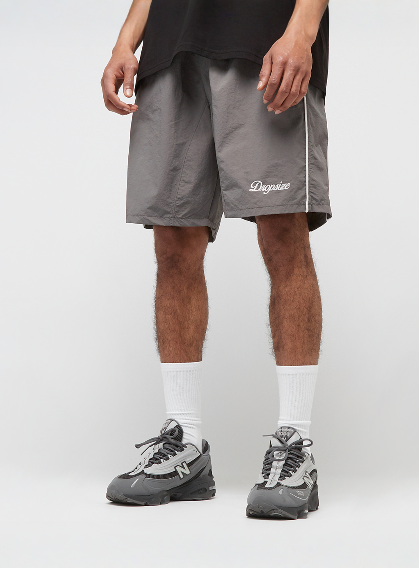 DropSize, Piping Shorts, grey, Image 1 of 6