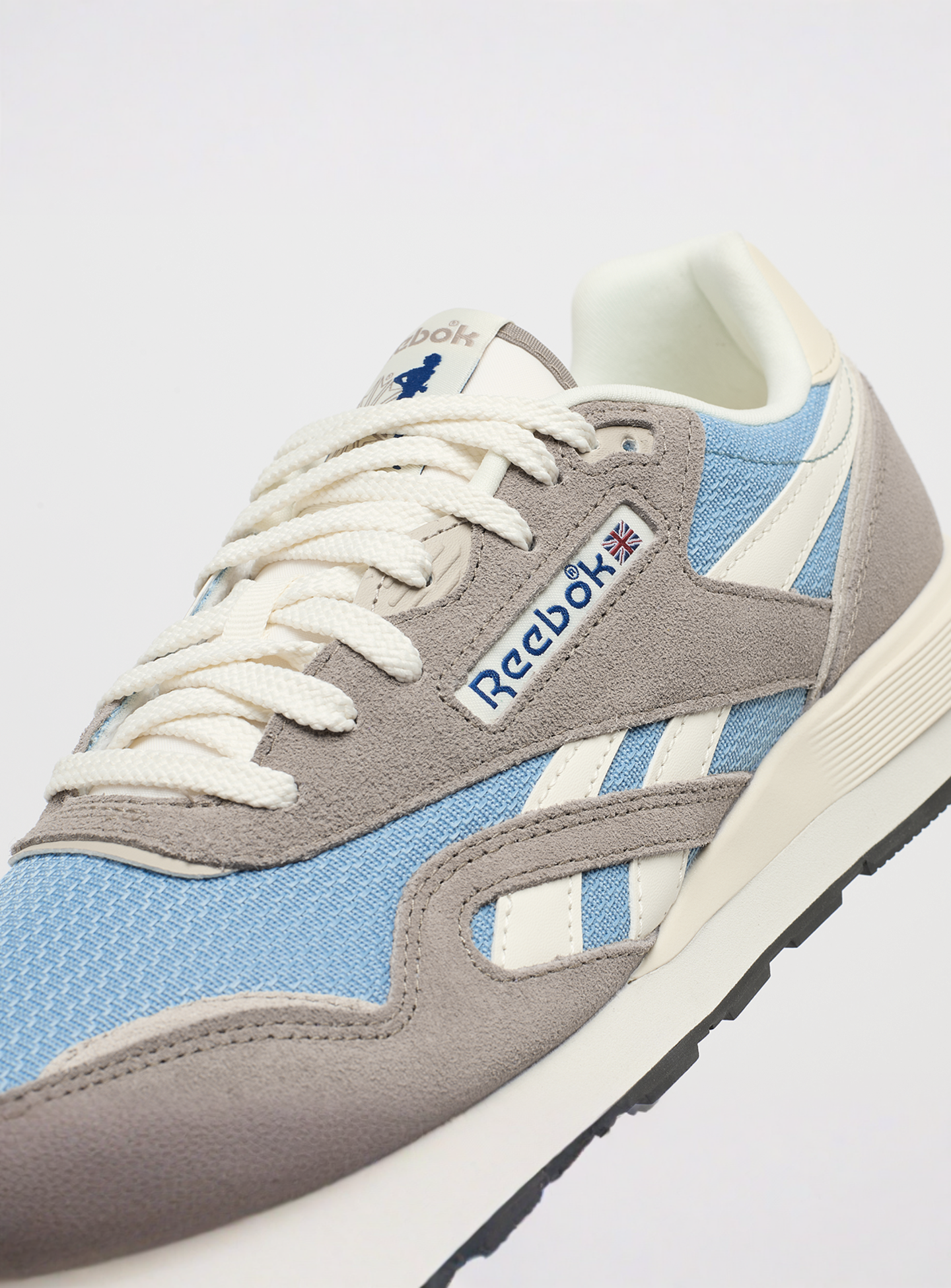 Reebok, Classic Nylon 89 gritty grey/leisure black/chalk, grey, Image 6 of 7