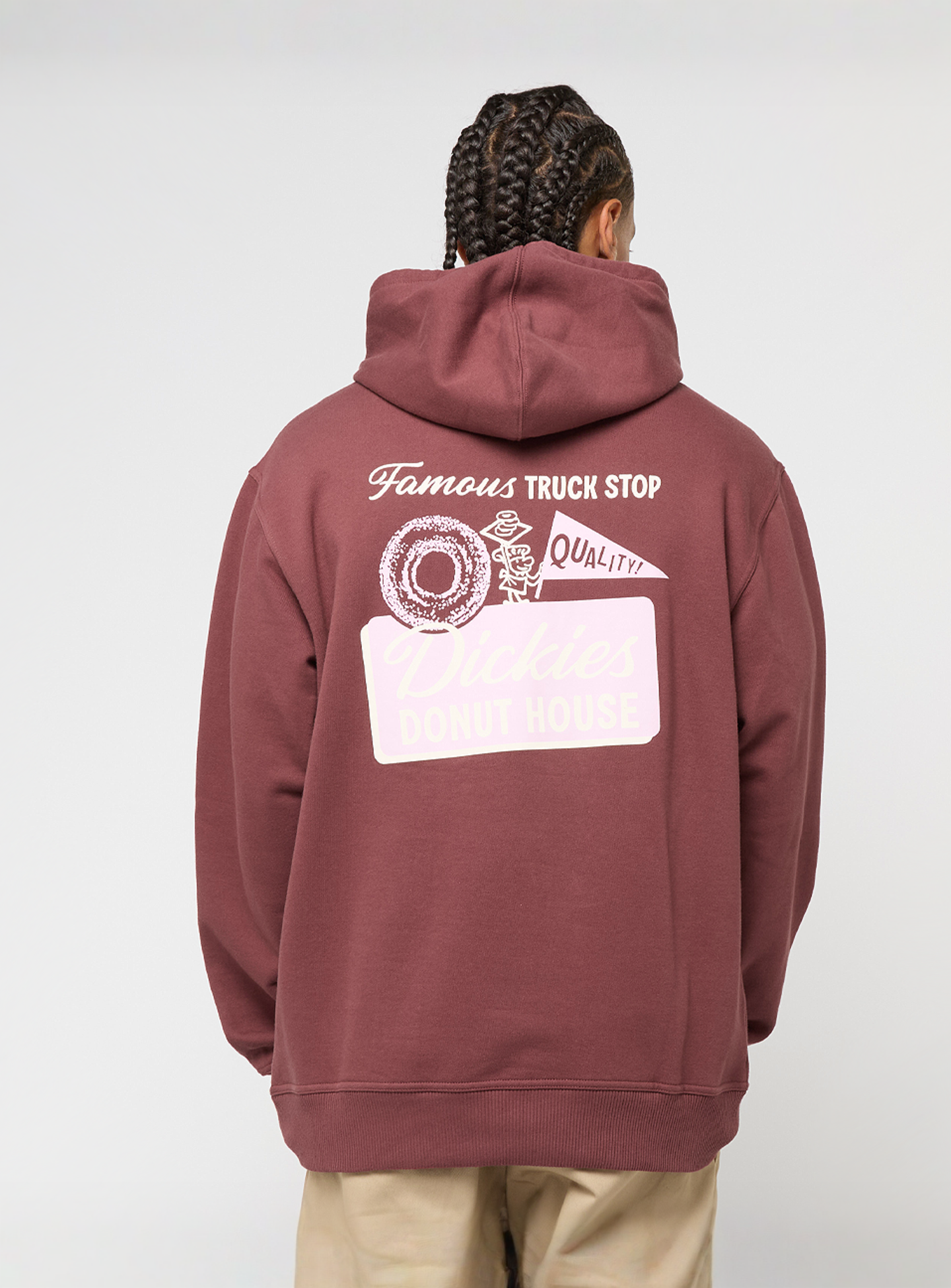 Dickies, DONUT HOUSE HOODIE andorra, red, Image 1 of 5