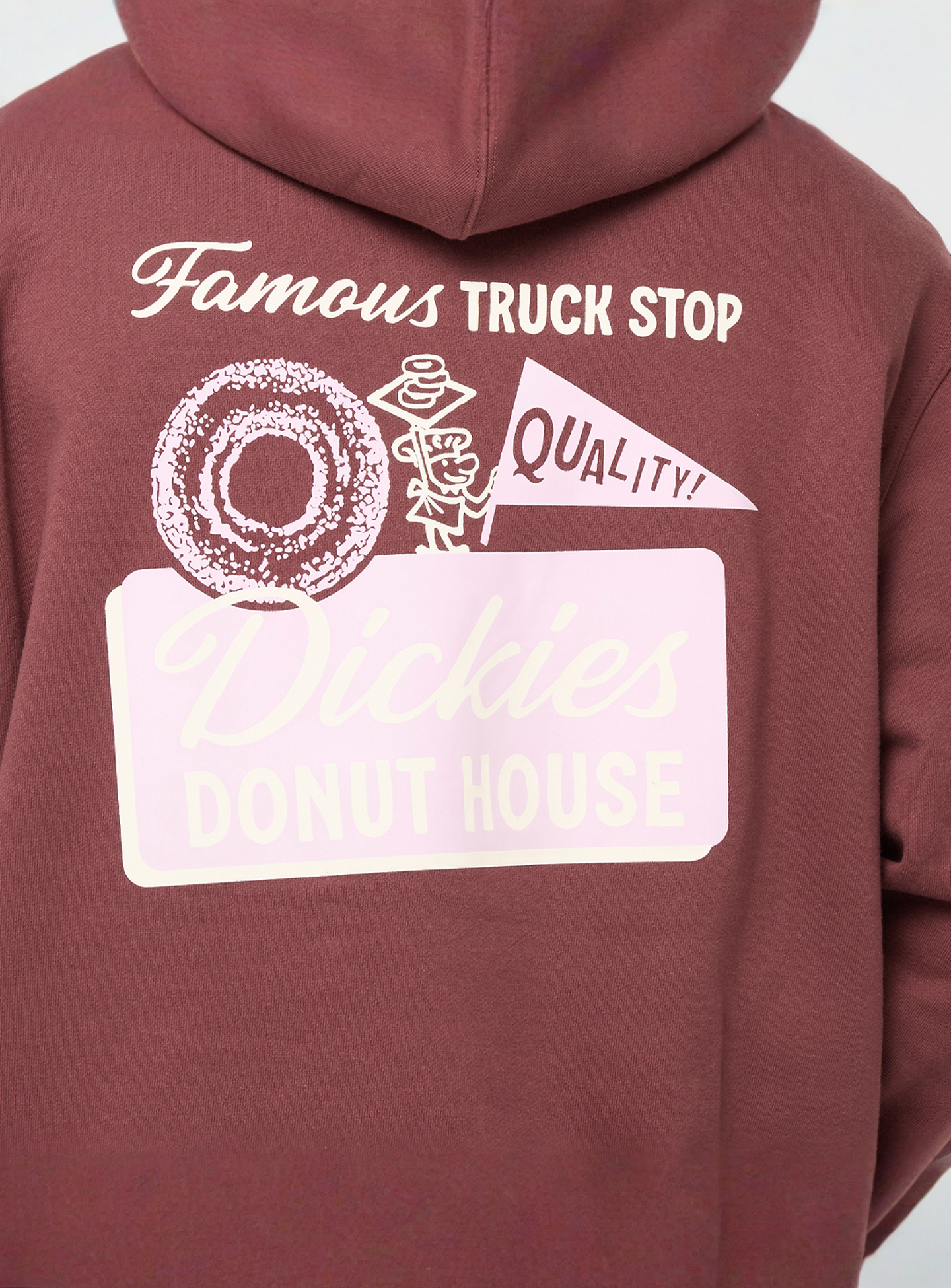Dickies, DONUT HOUSE HOODIE andorra, red, Image 4 of 5