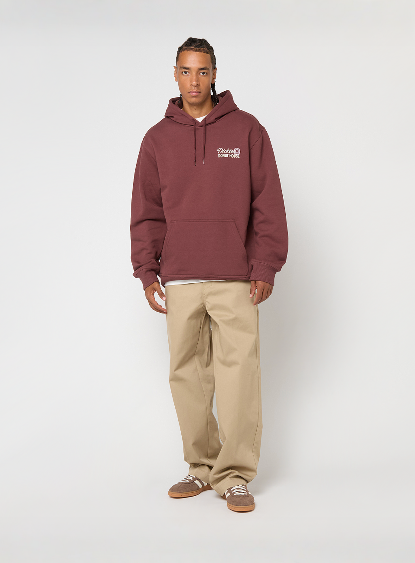 Dickies, DONUT HOUSE HOODIE andorra, red, Image 5 of 5