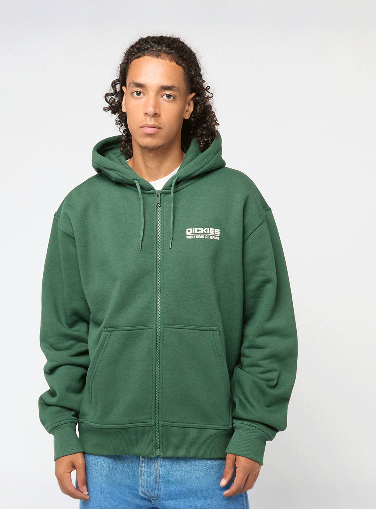 Dickies, Bolivar Full-Zip Hoodie, green, Image 2 of 5