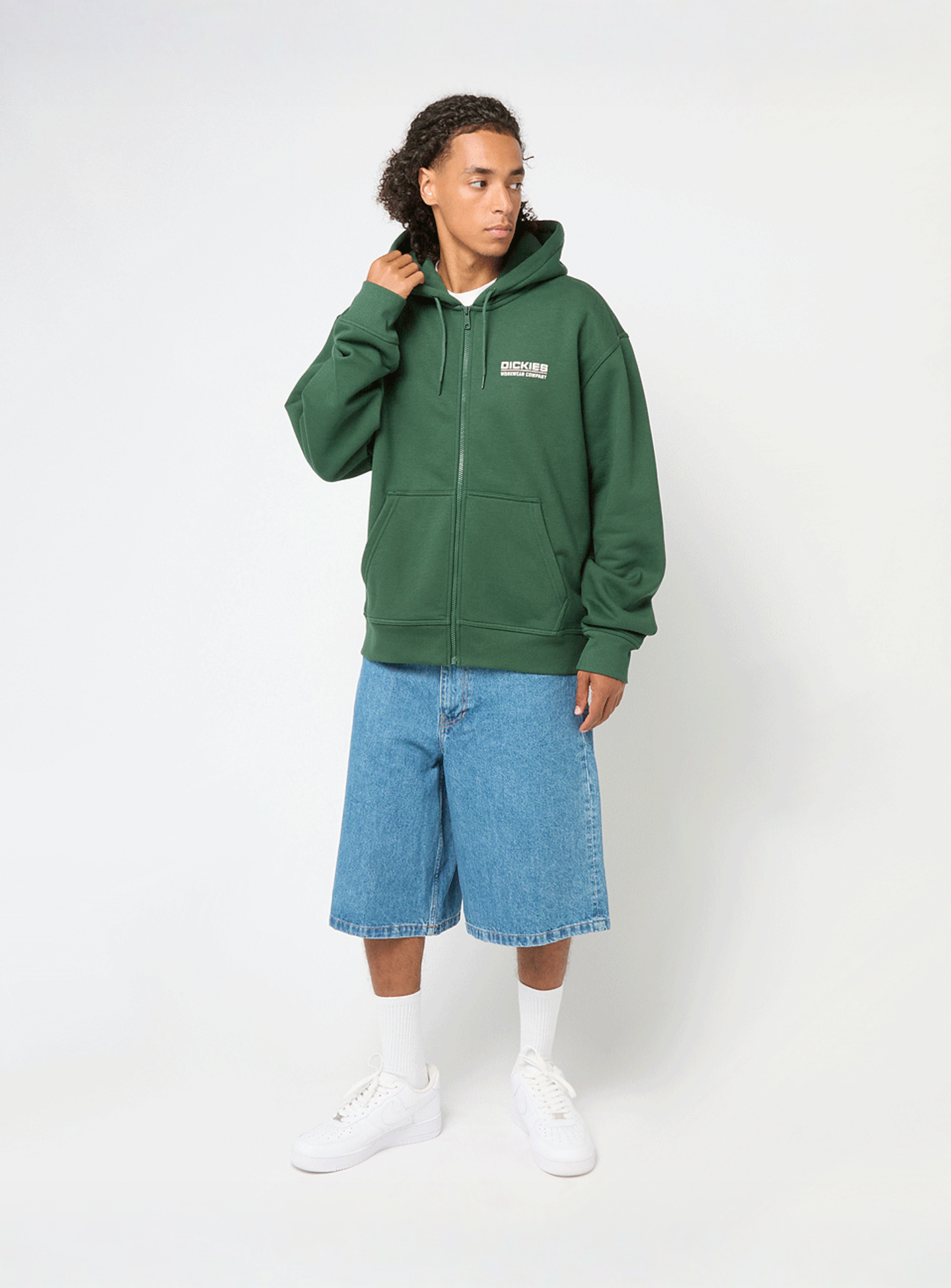 Dickies, Bolivar Full-Zip Hoodie, green, Image 5 of 5