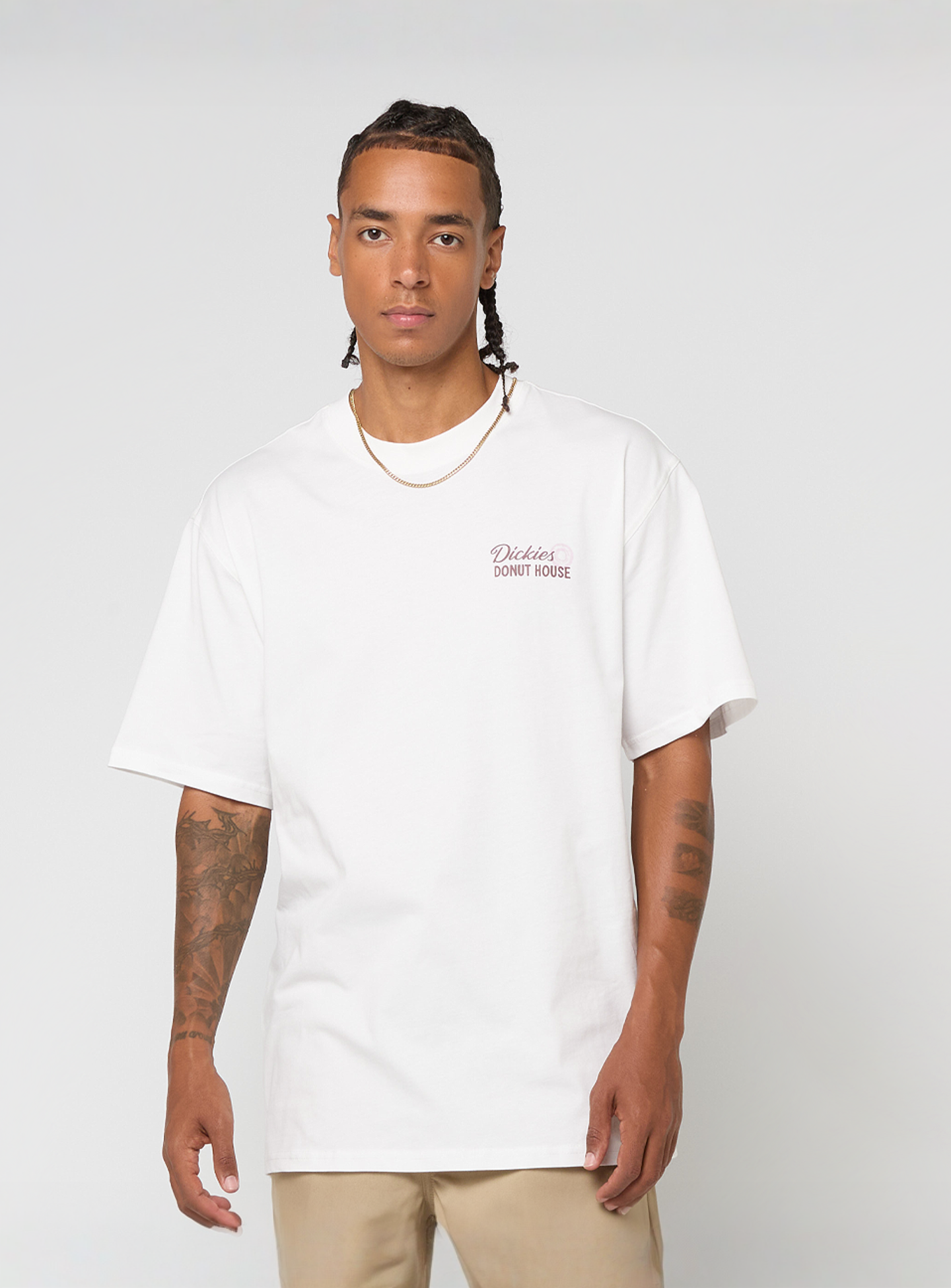 Dickies, DONUT HOUSE TEE SS white, white, Image 2 of 5