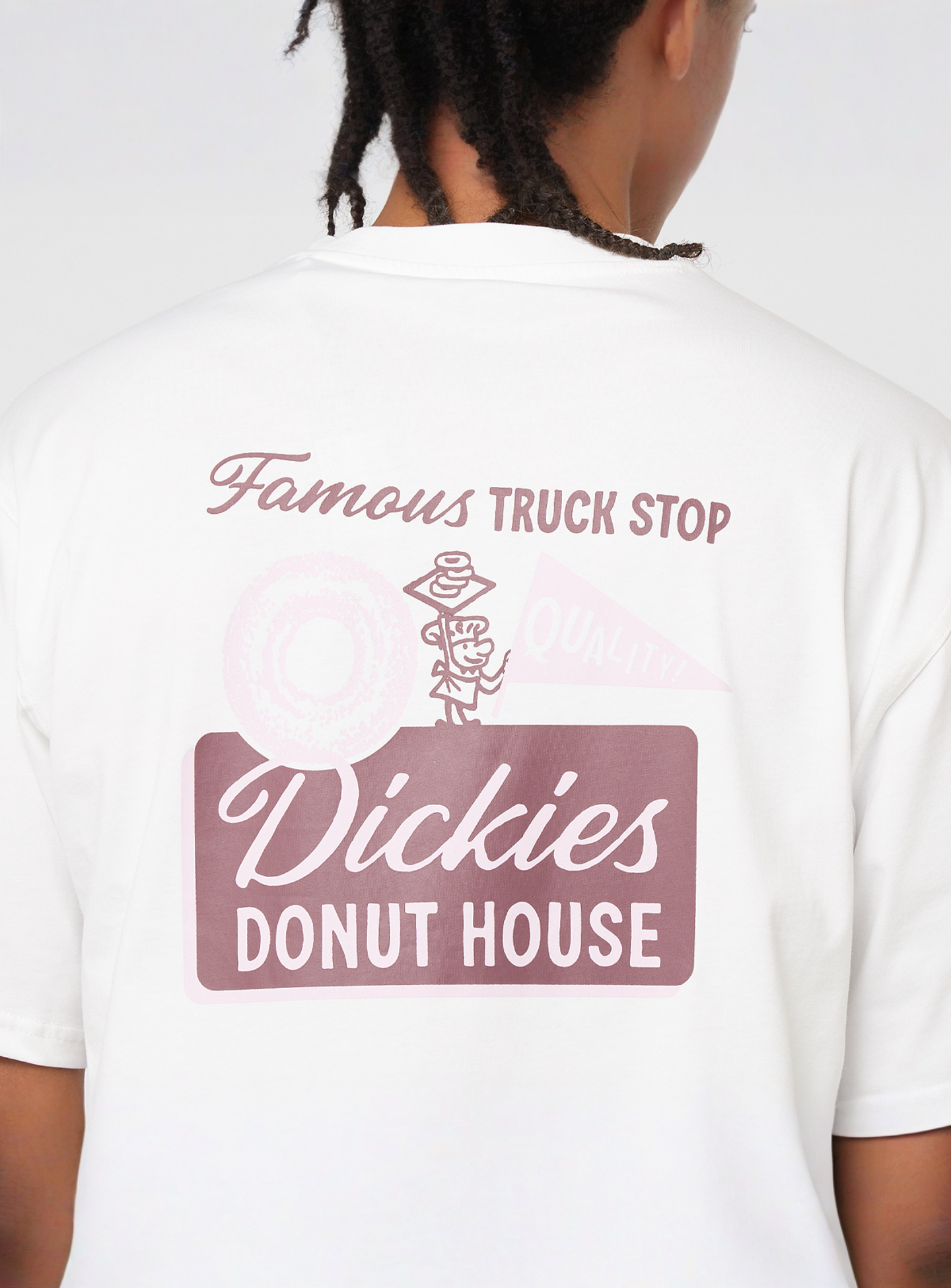 Dickies, DONUT HOUSE TEE SS white, white, Image 4 of 5