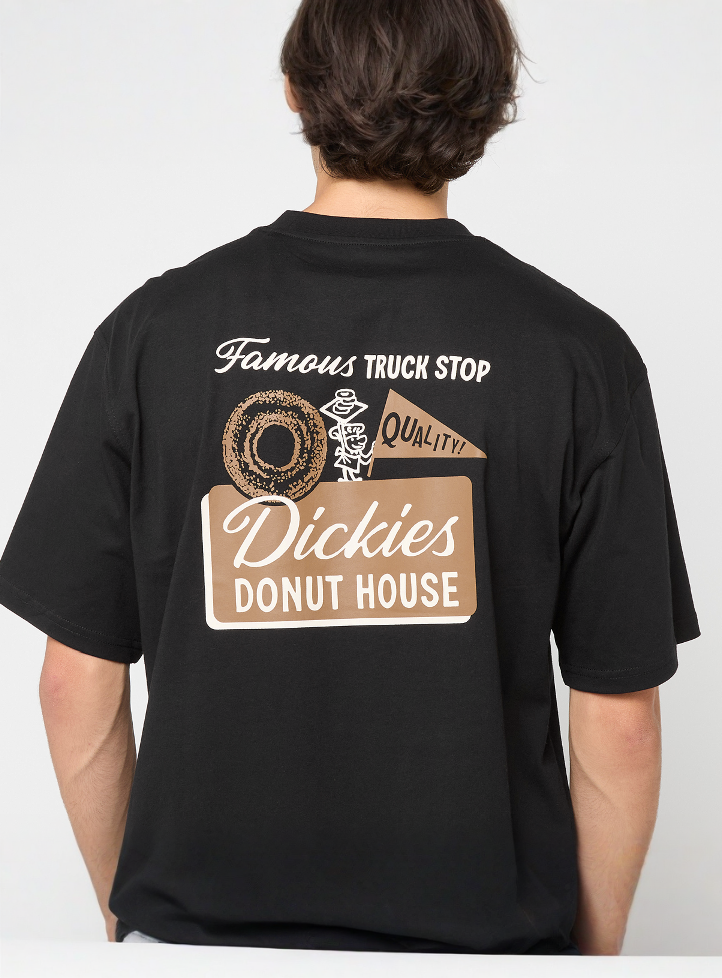 Dickies, Donut House Short Sleeve Tee, black, Image 4 of 5