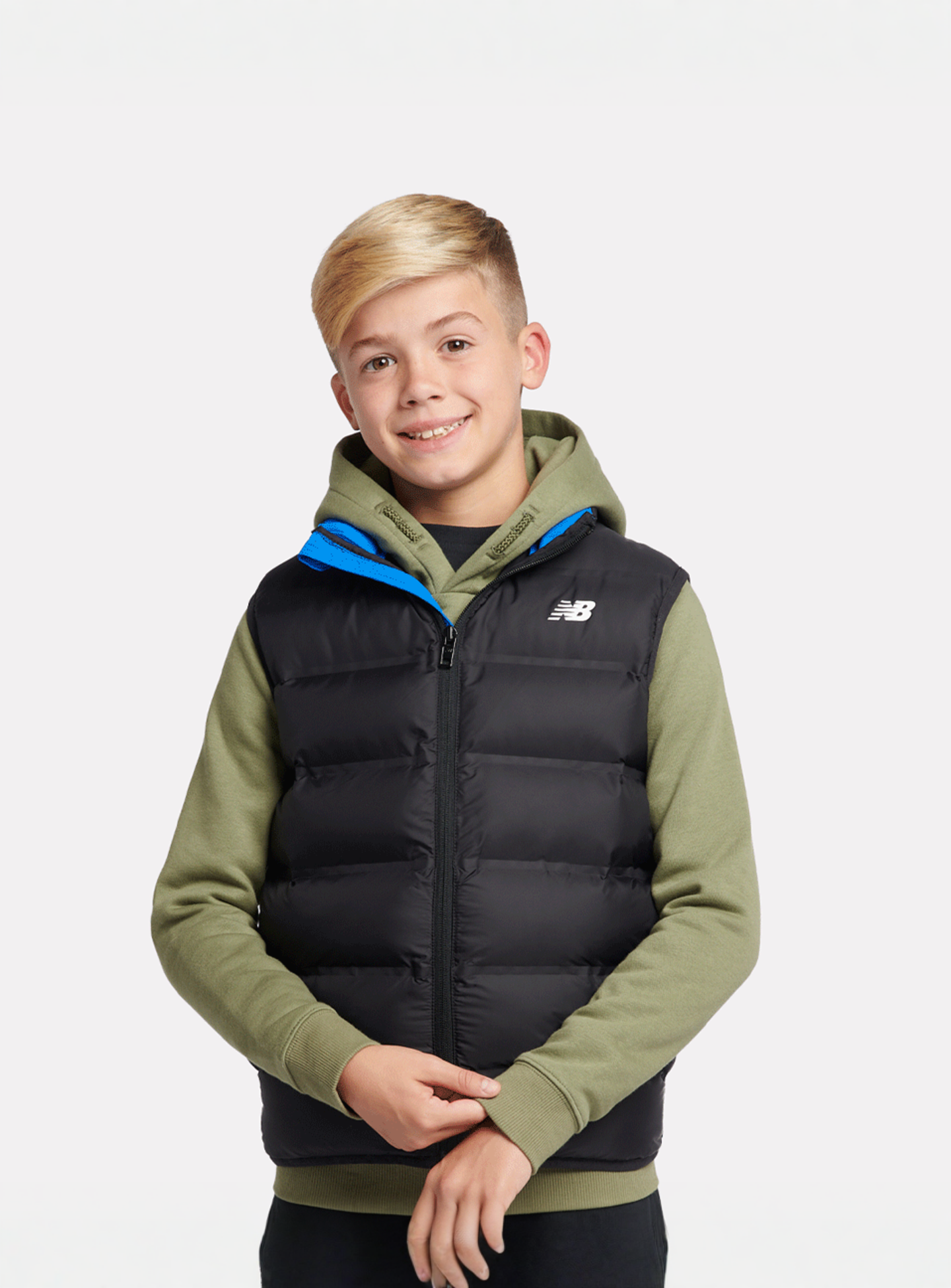 New Balance, Bond Quilted Gilet, black, Image 1 of 5