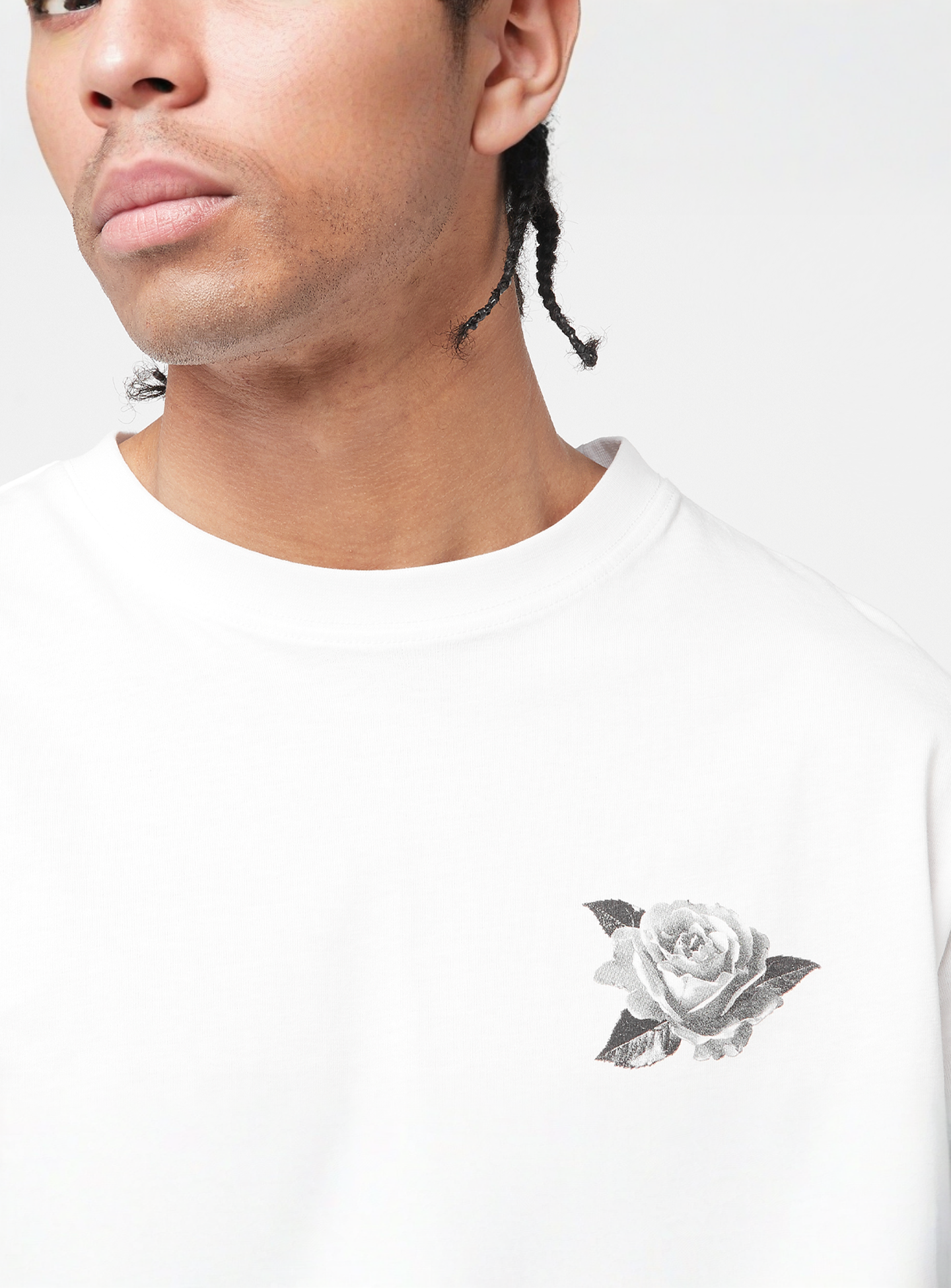 Mister Tee, Cross Rosary Tee, white, Image 3 of 5