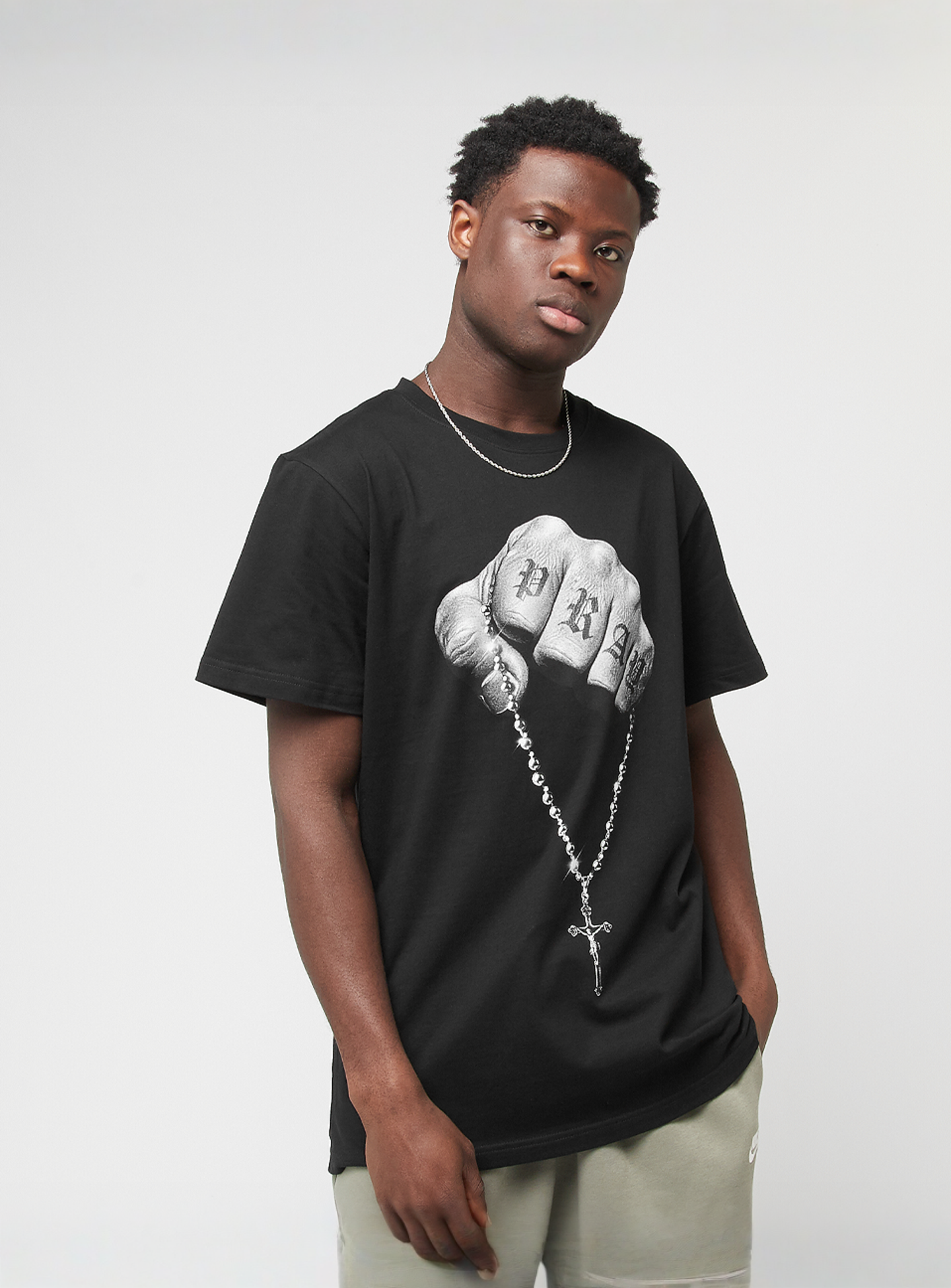 Mister Tee, Faith Meets Strength Tee, black, Image 1 of 4