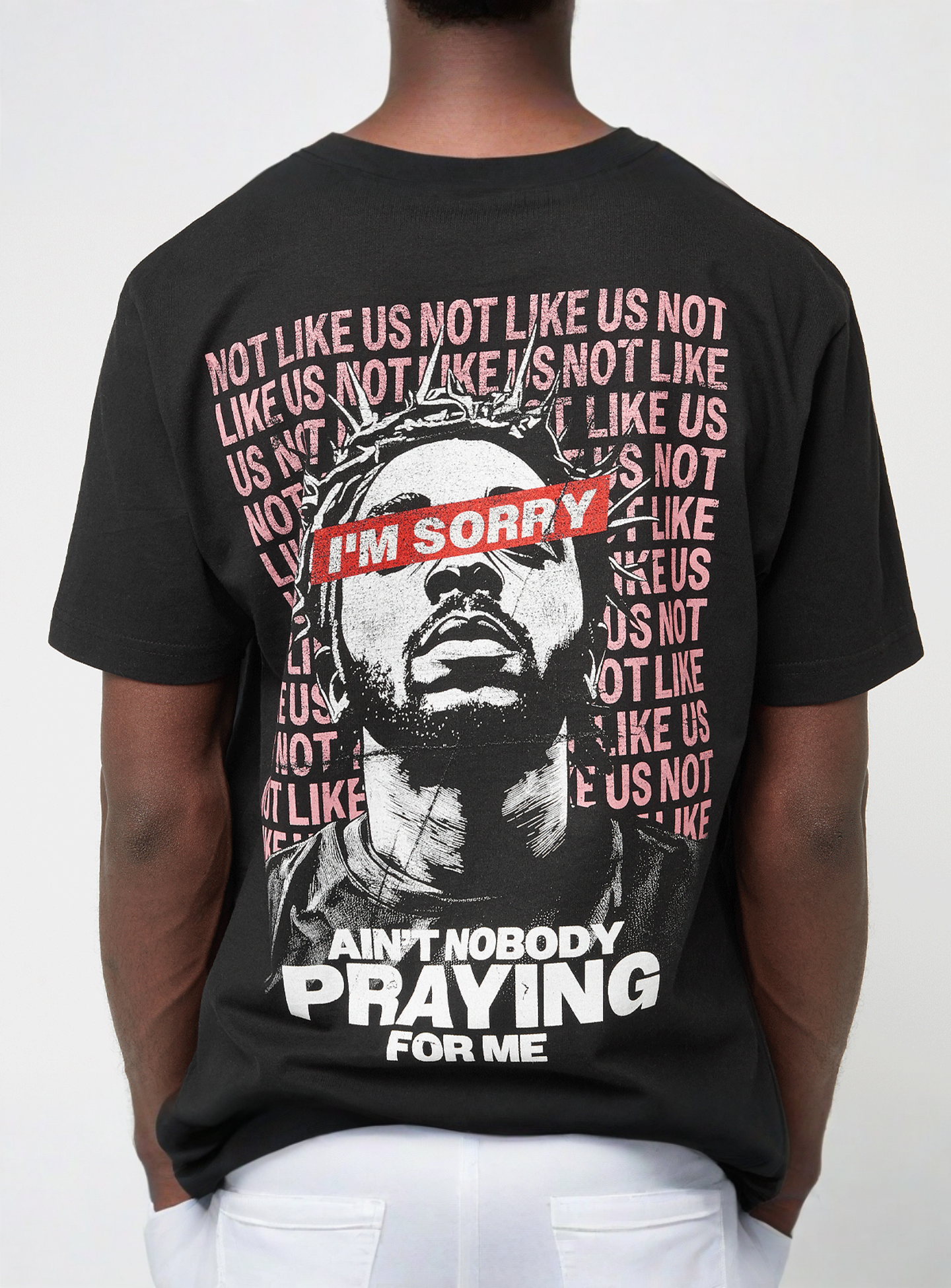 Mister Tee, Nobody Praying Tee, black, Image 4 of 5