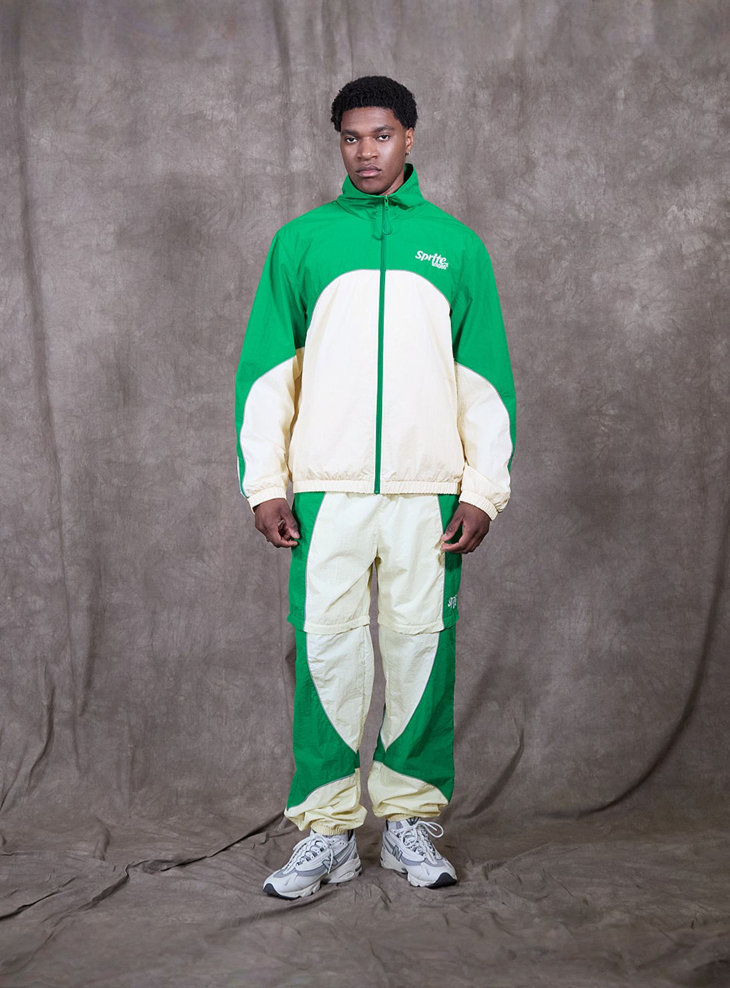 Sprite x SNIPES, Zip Off Colorblock Track Pants, green, Image 8 of 9